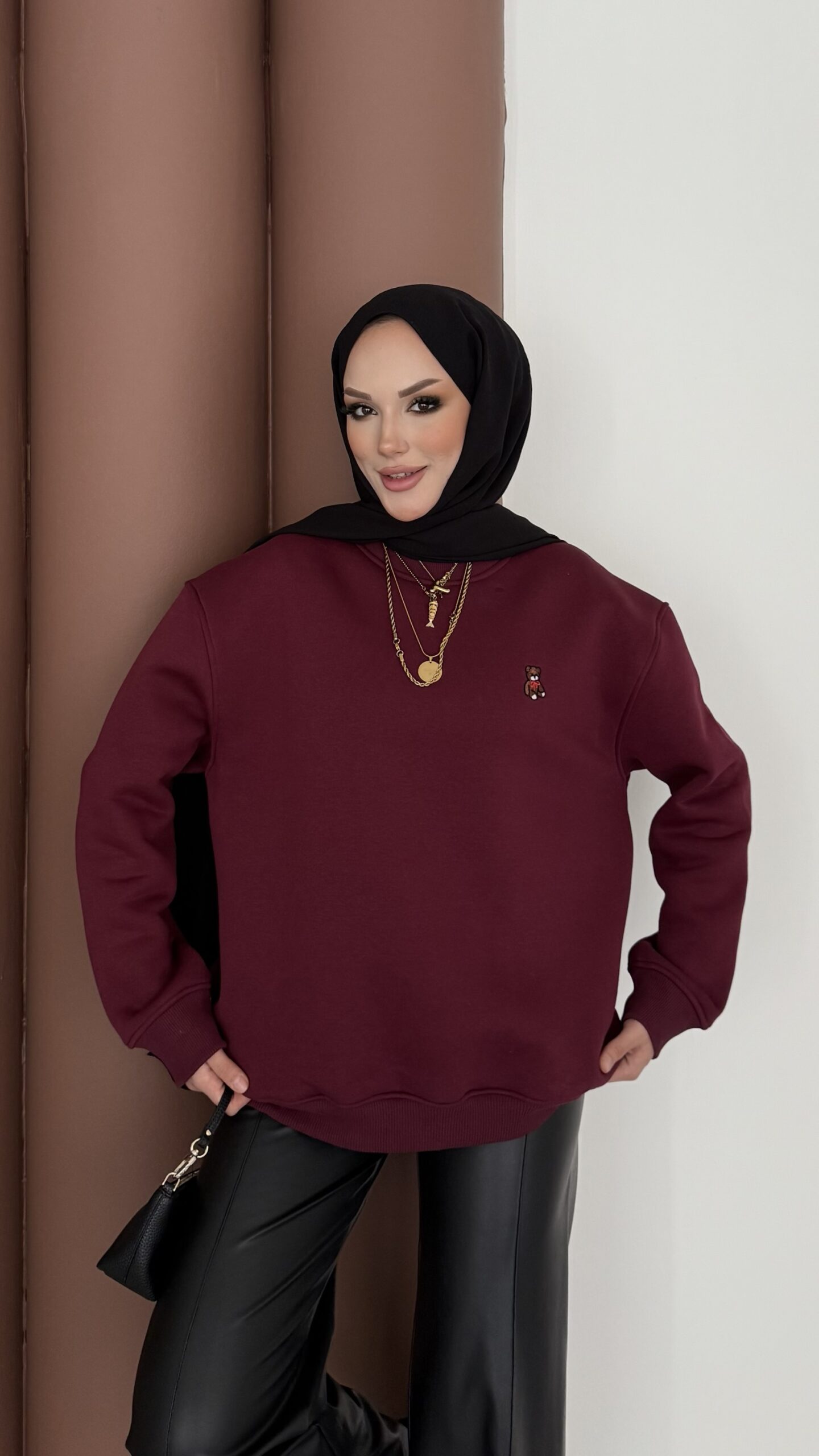 Ayıcık Baskılı Şardonlu Sweat |  