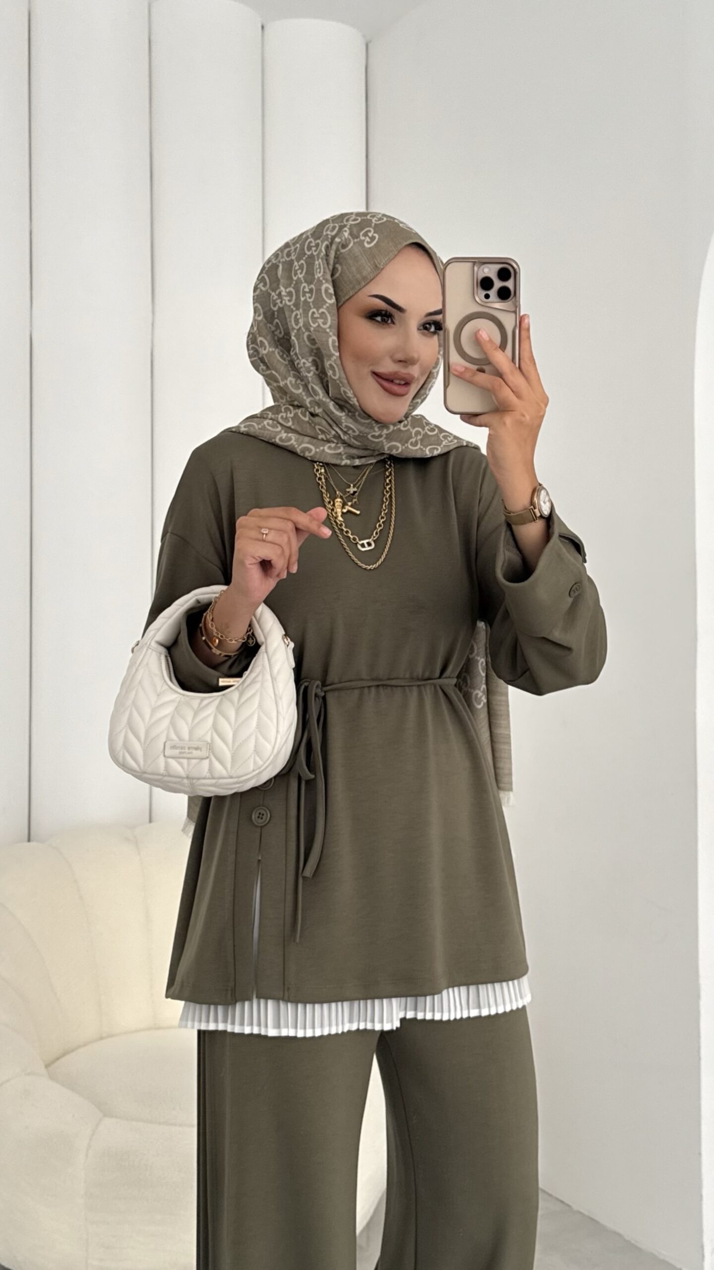 Premium Oysh Düğmeli İkili Takım |  