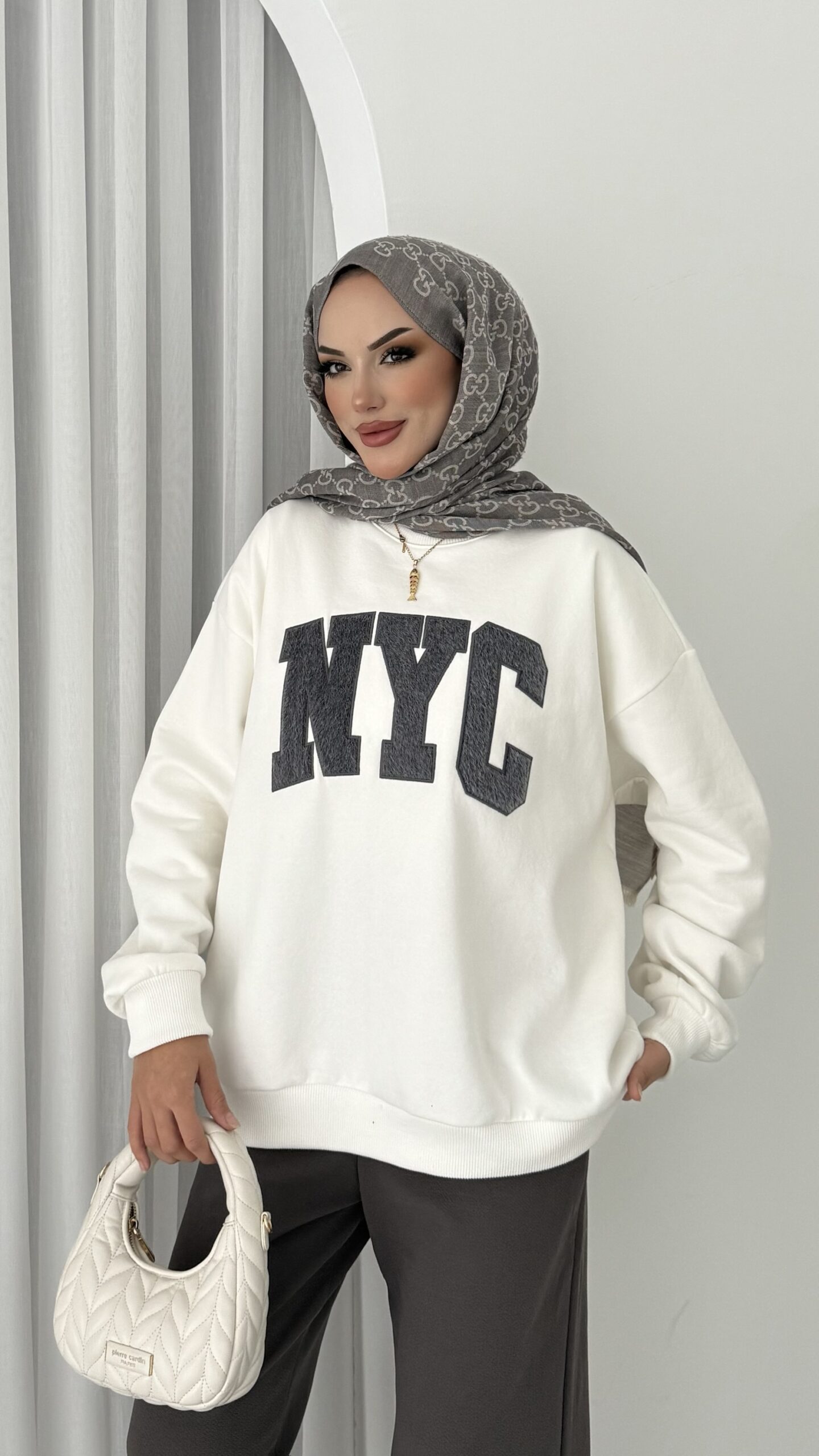 Nyc Şardonlu Sweat |  