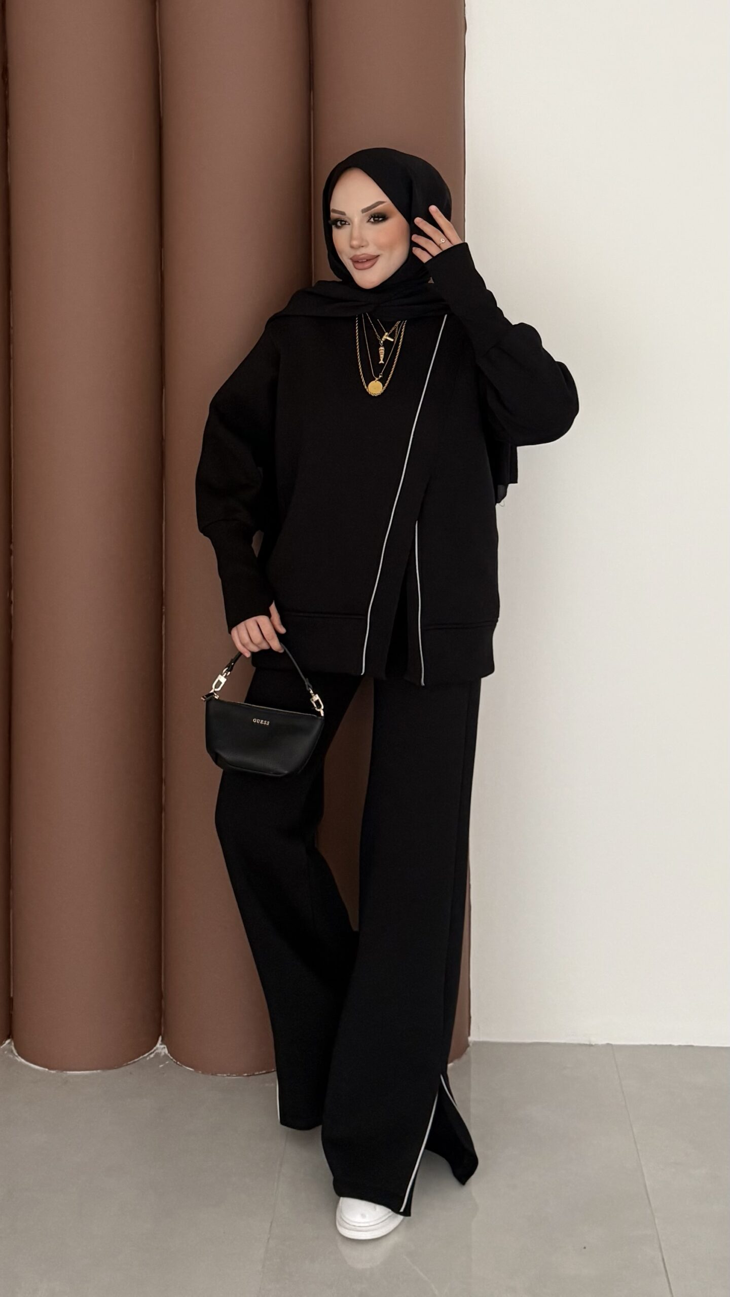 Muadil Asimetrik Fermuarlı İkili Takım |  