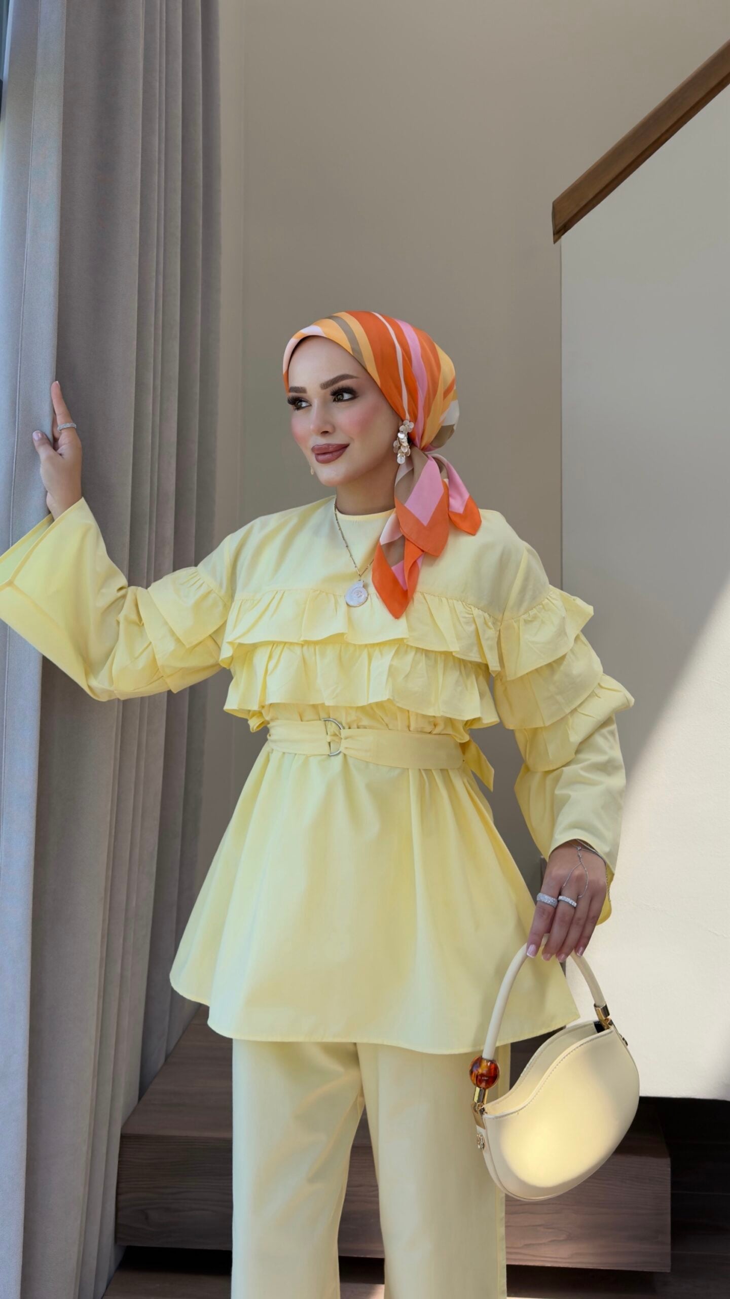 Mimoza Fırfırlı İkili Takım |  