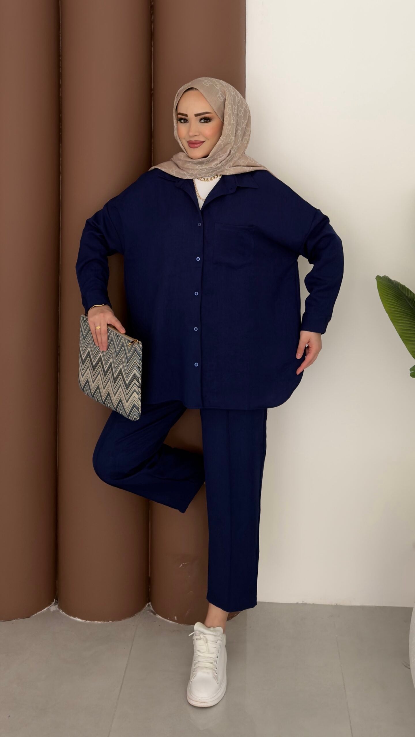 Baggy Keten İkili Takım |  