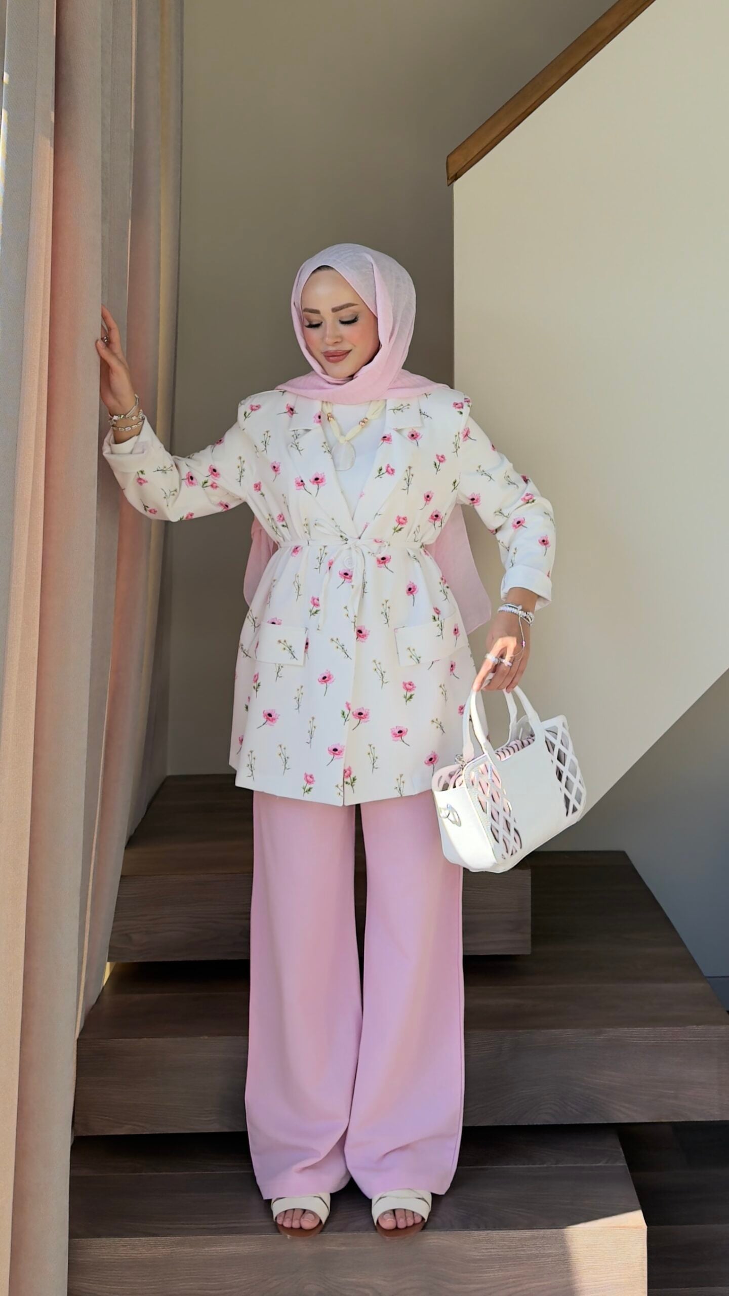 Çiçek Desenli Blazer Ceket |  