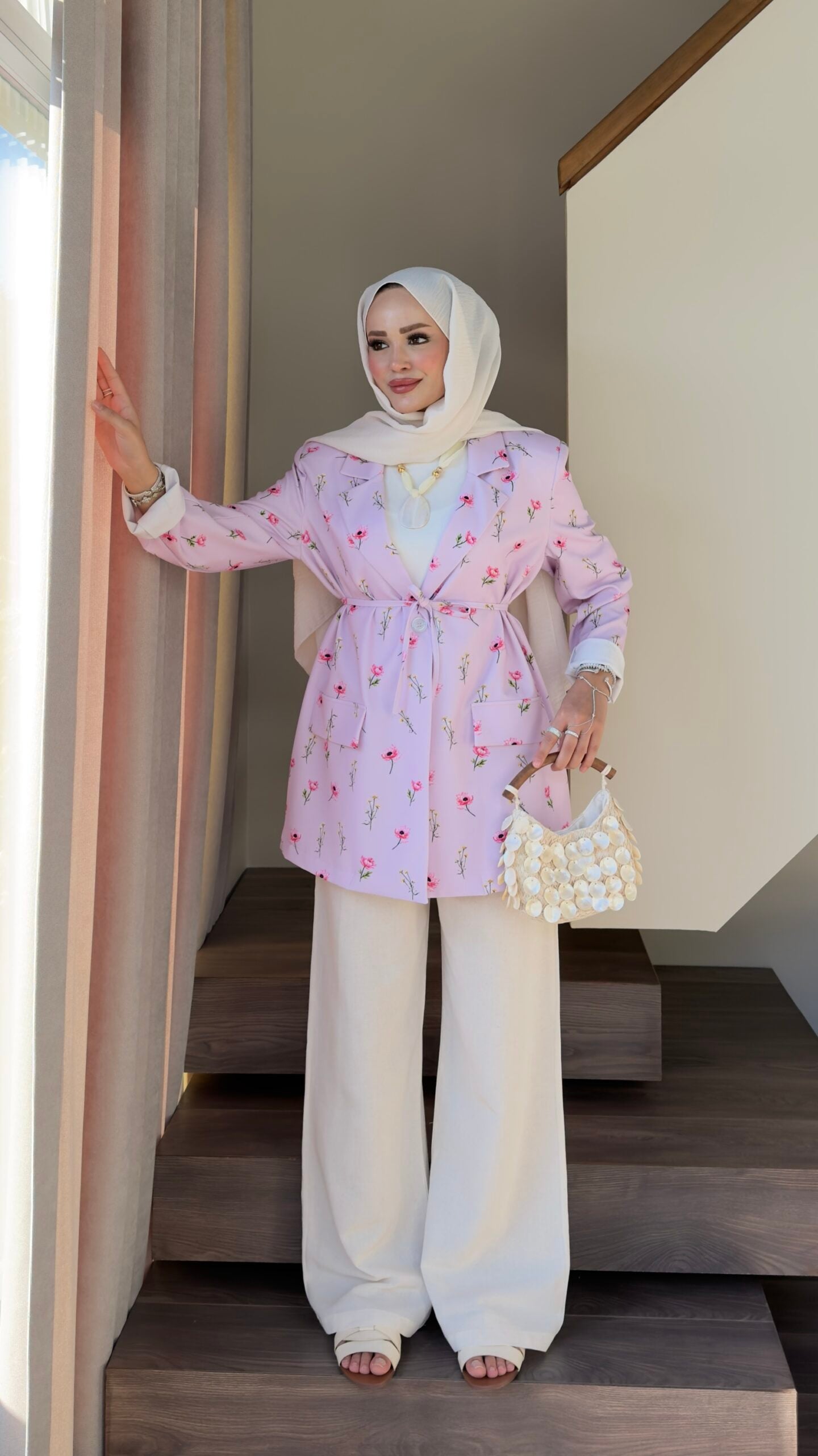 Çiçek Desenli Blazer Ceket |  