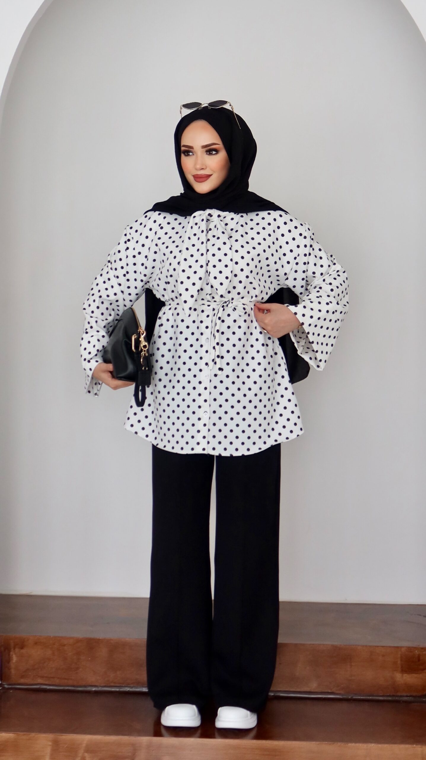 QUALİTY Madam Puanteli Krep İkili Takım |  