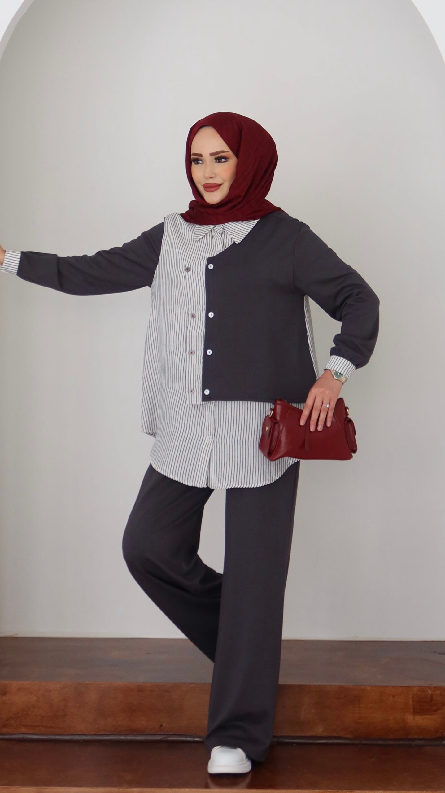 Garny Shirt Twist Muadil İkili Takım |  