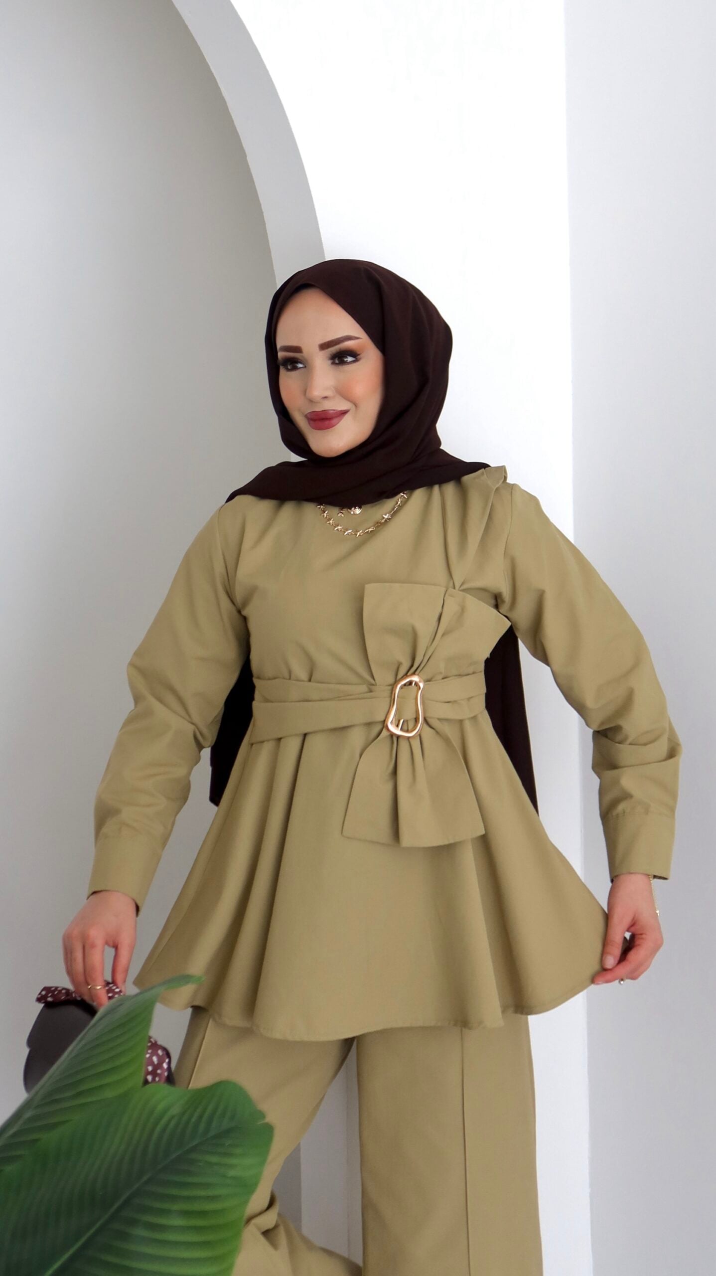 Zaira Fiyonklu Poplin İkili Takım |  