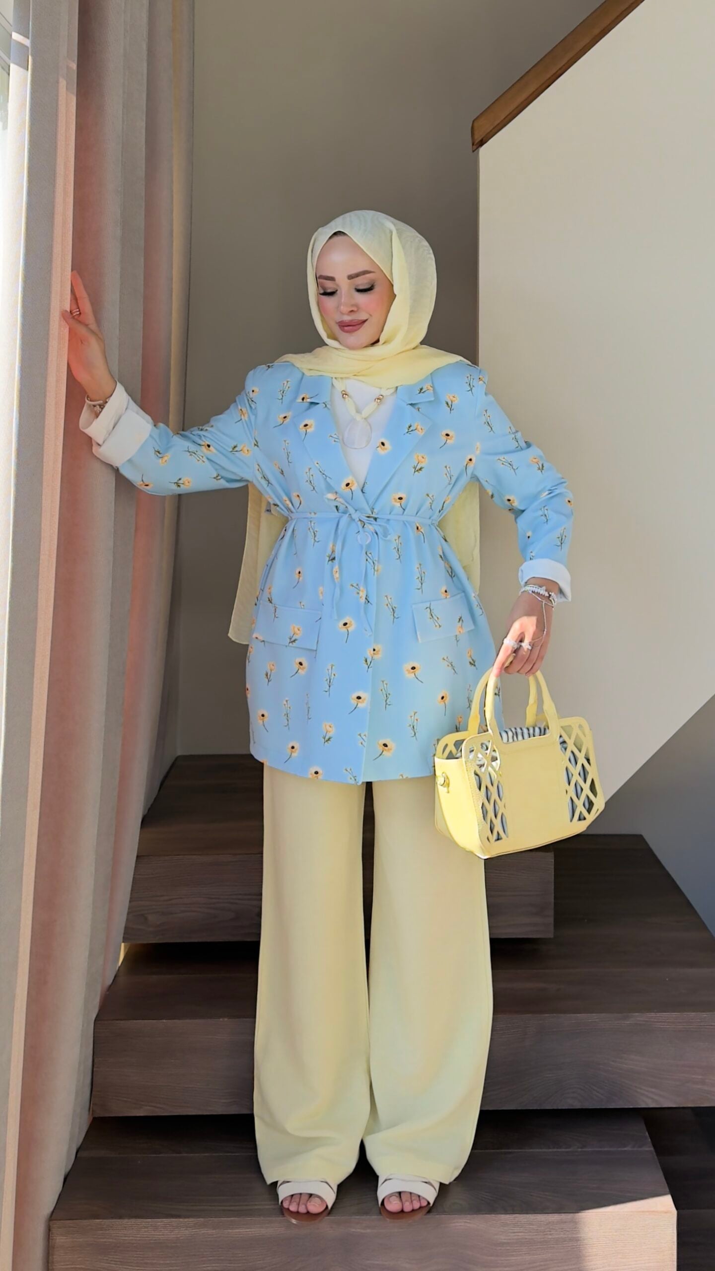 Çiçek Desenli Blazer Ceket |  