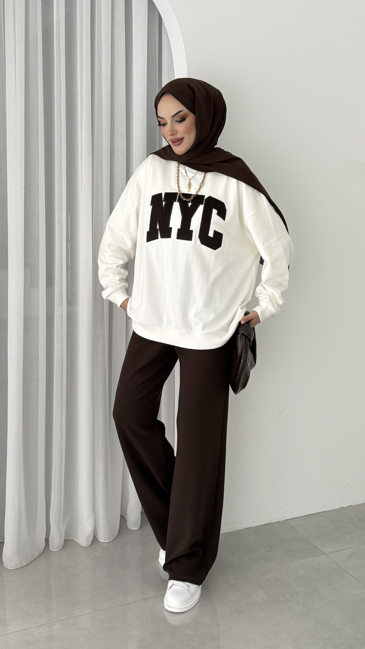 Nyc Şardonlu Sweat |  