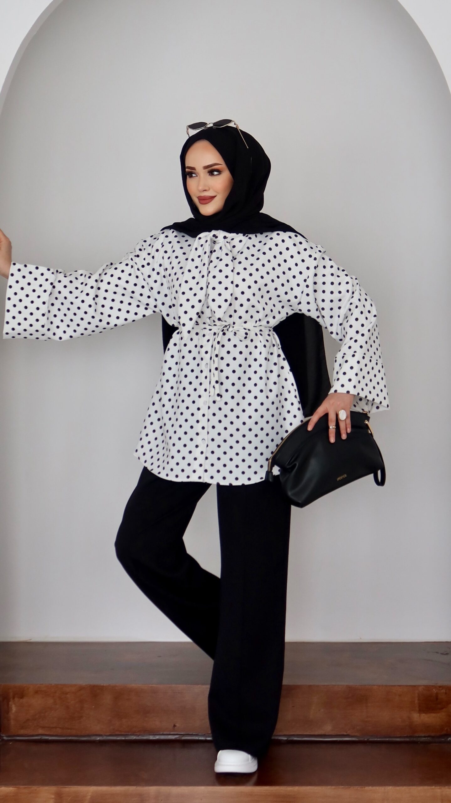 QUALİTY Madam Puanteli Krep İkili Takım |  