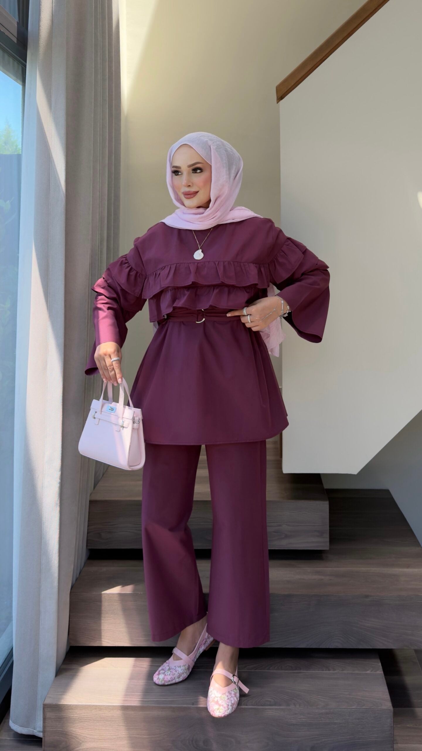 Mimoza Fırfırlı İkili Takım |  