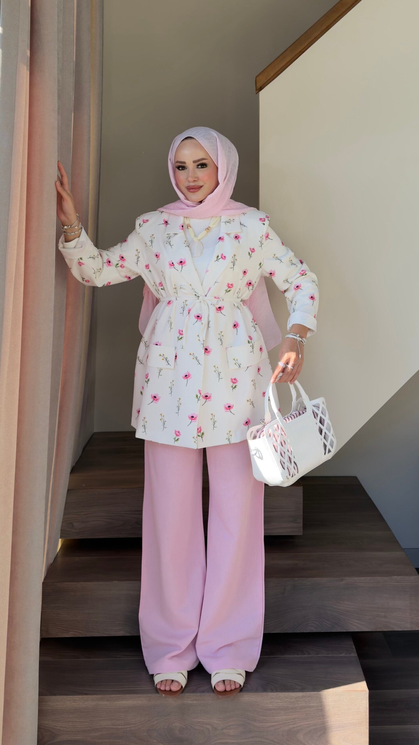 Çiçek Desenli Blazer Ceket |  