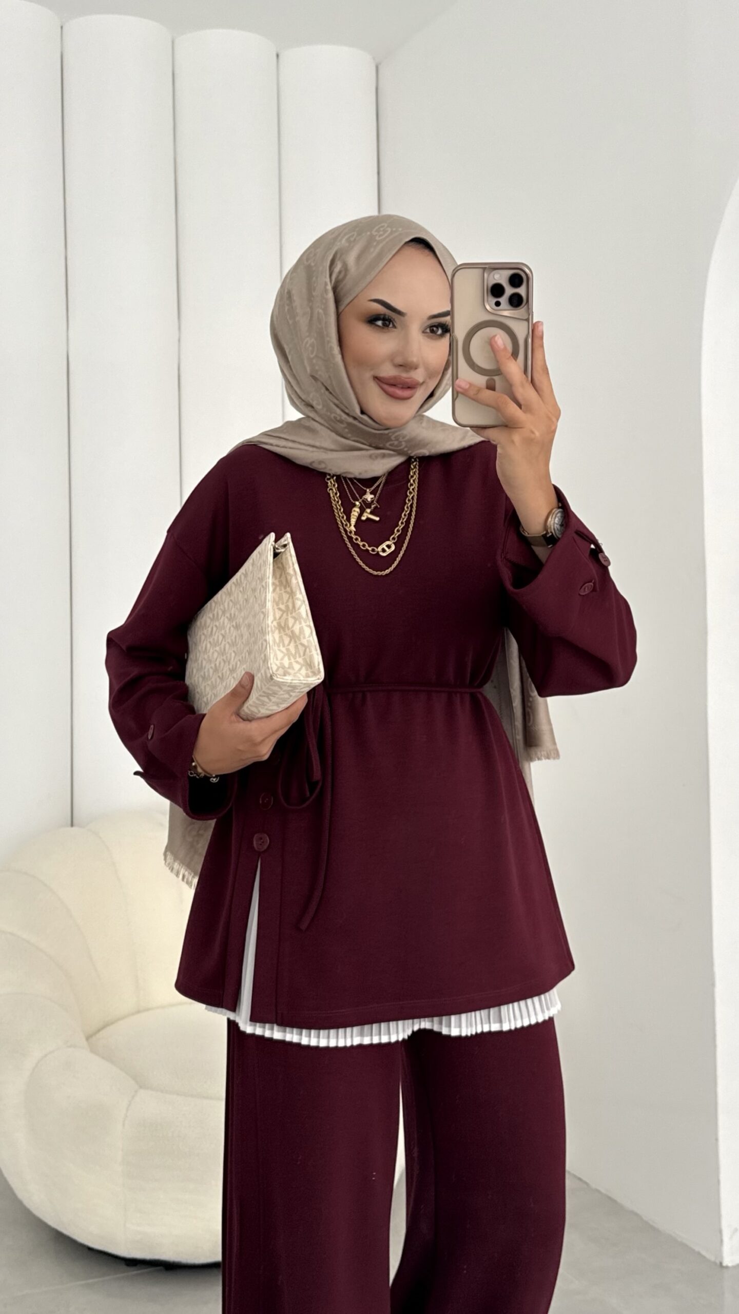Premium Oysh Düğmeli İkili Takım |  