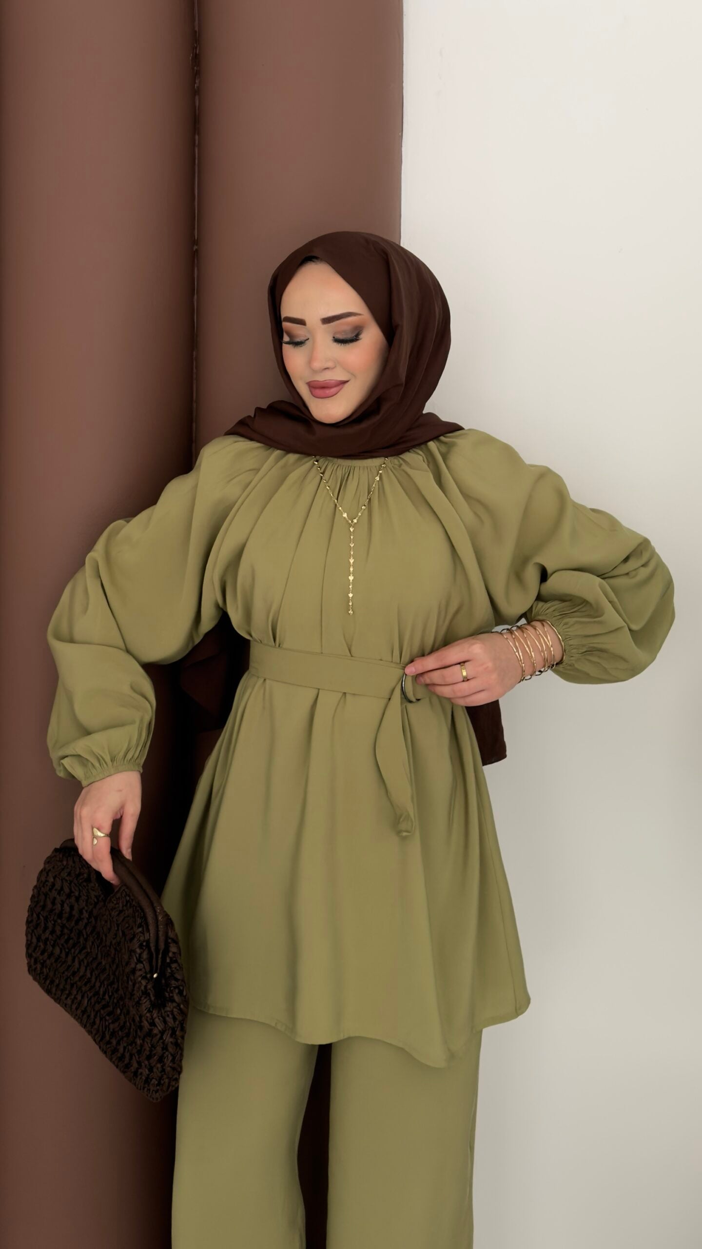 Casual Modal Kemerli İkili Takım |  