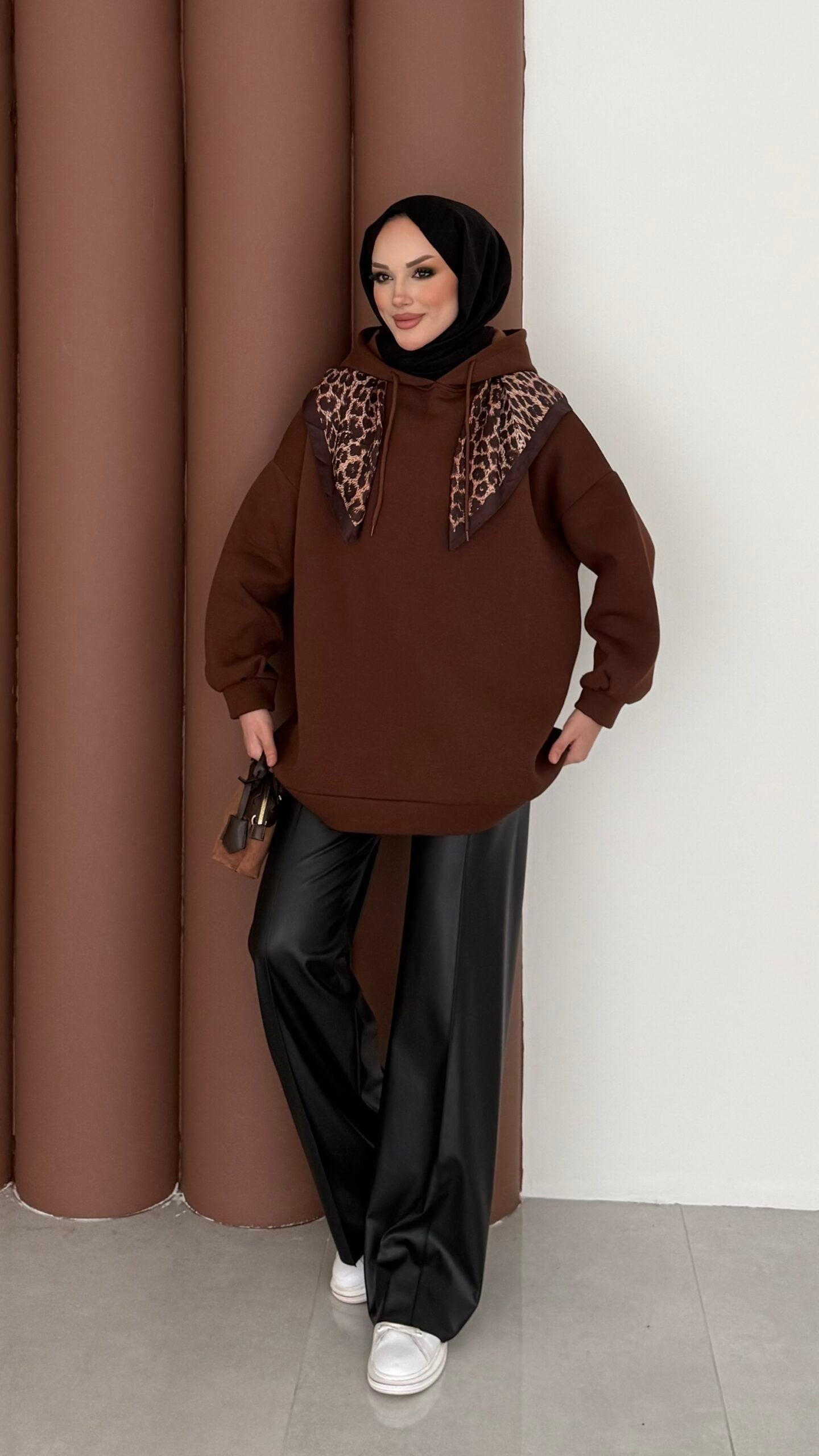 Oversize Basic Şardonlu Sweat |  