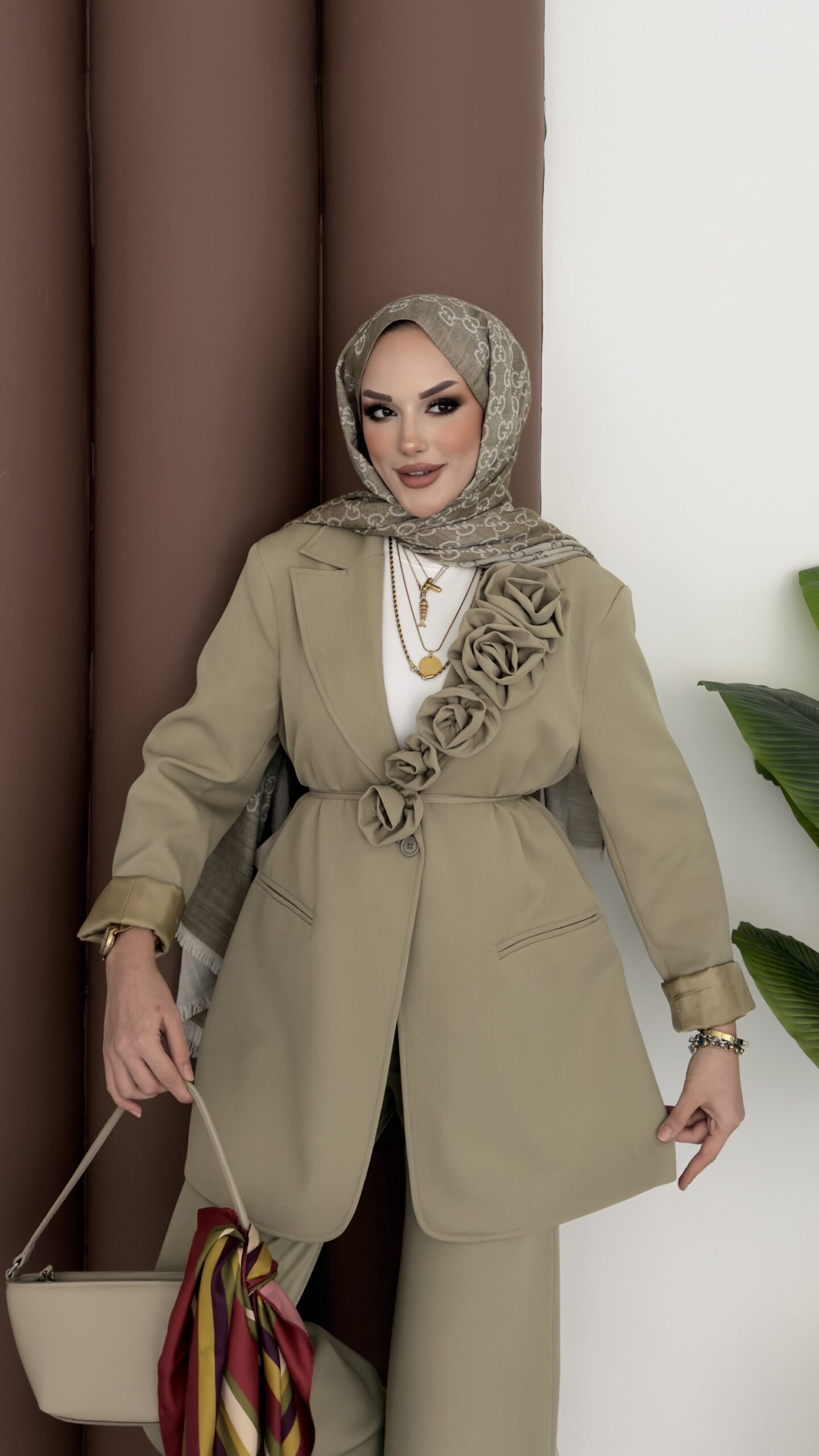 İzabel Güllü Dabıl Ceket İkili Takım |  