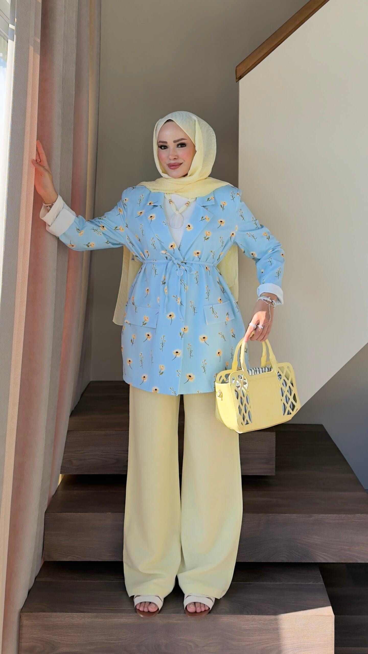 Çiçek Desenli Blazer Ceket |  