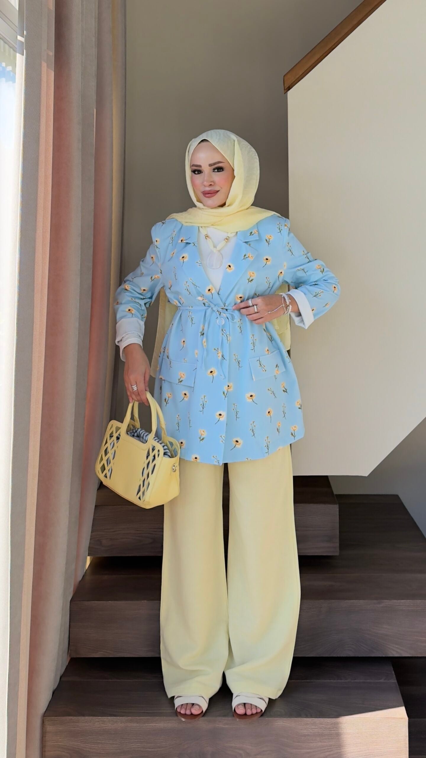 Çiçek Desenli Blazer Ceket |  