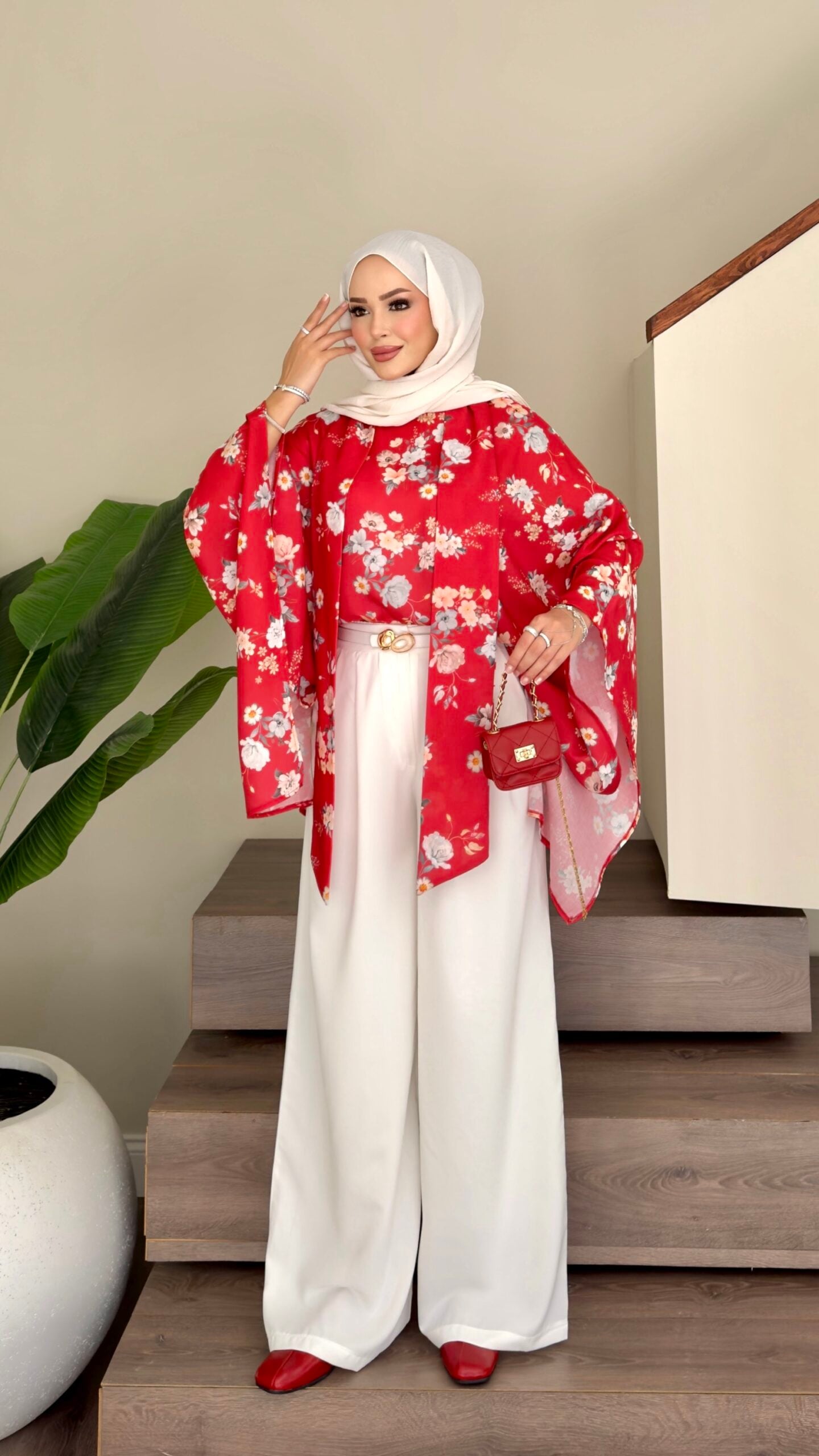 Lilyum Desen Keten Bluz |  