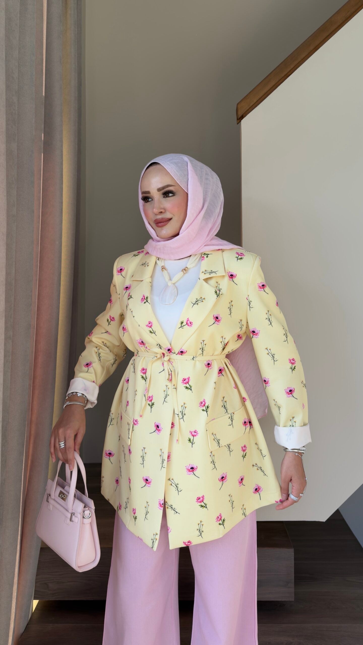 Çiçek Desenli Blazer Ceket |  