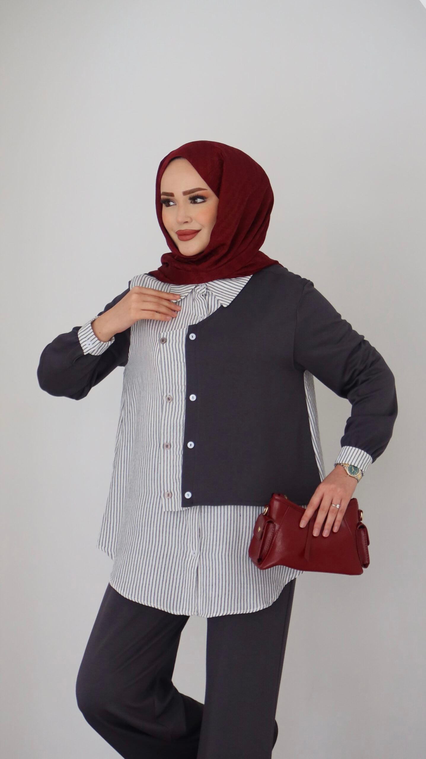 Garny Shirt Twist Muadil İkili Takım |  