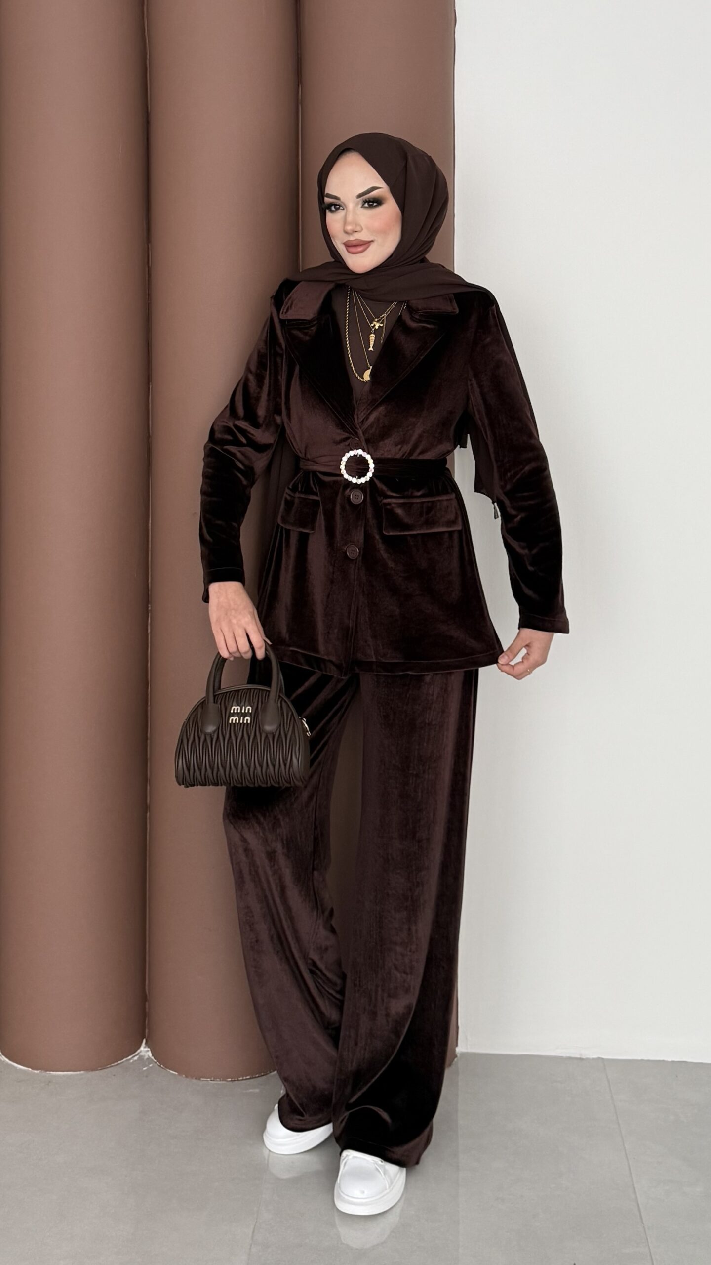 İconic Kadife Blazer İkili Takım |  