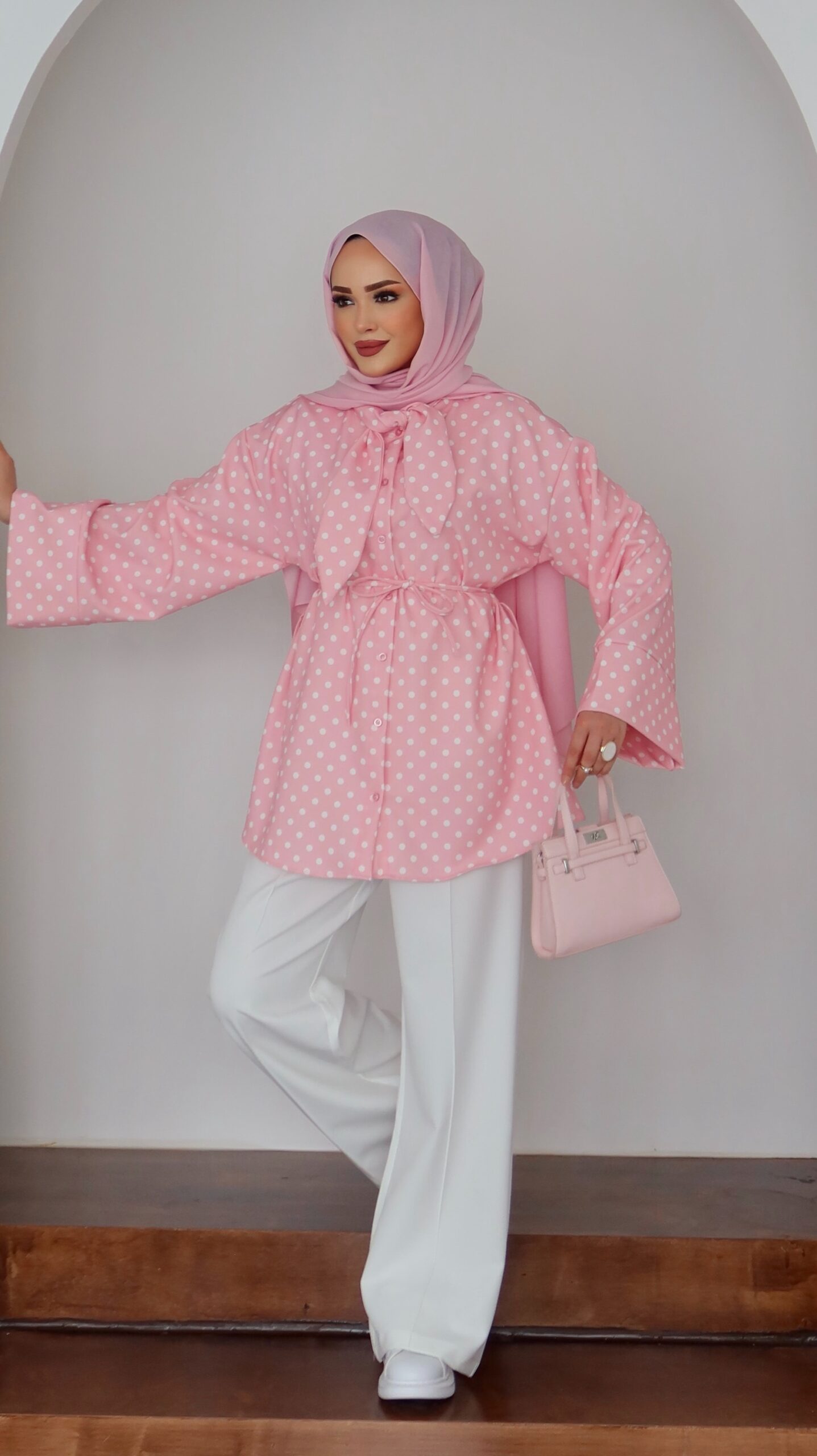 QUALİTY Madam Puanteli Krep İkili Takım |  