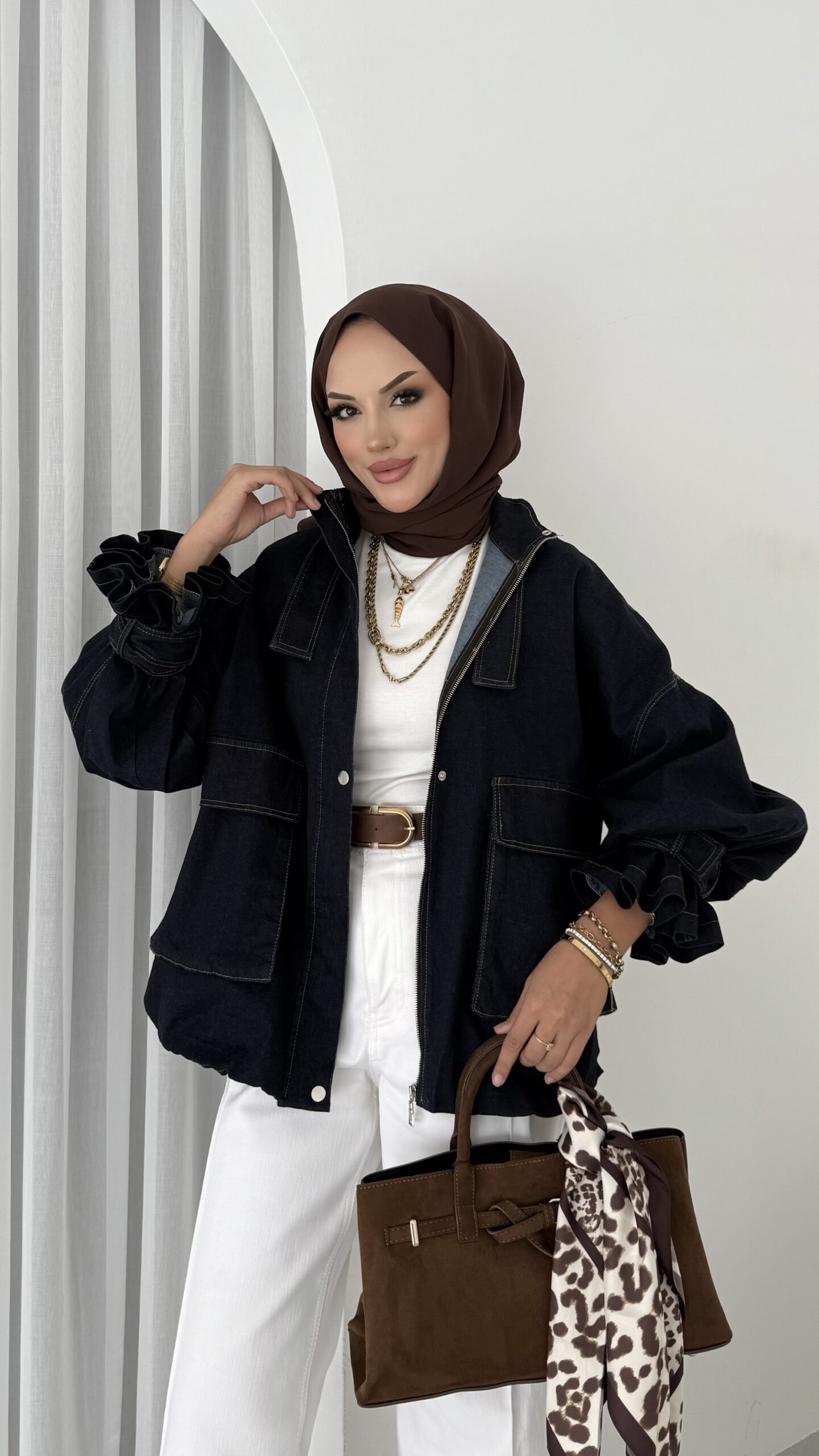 Touch Denim Bomber Ceket |  
