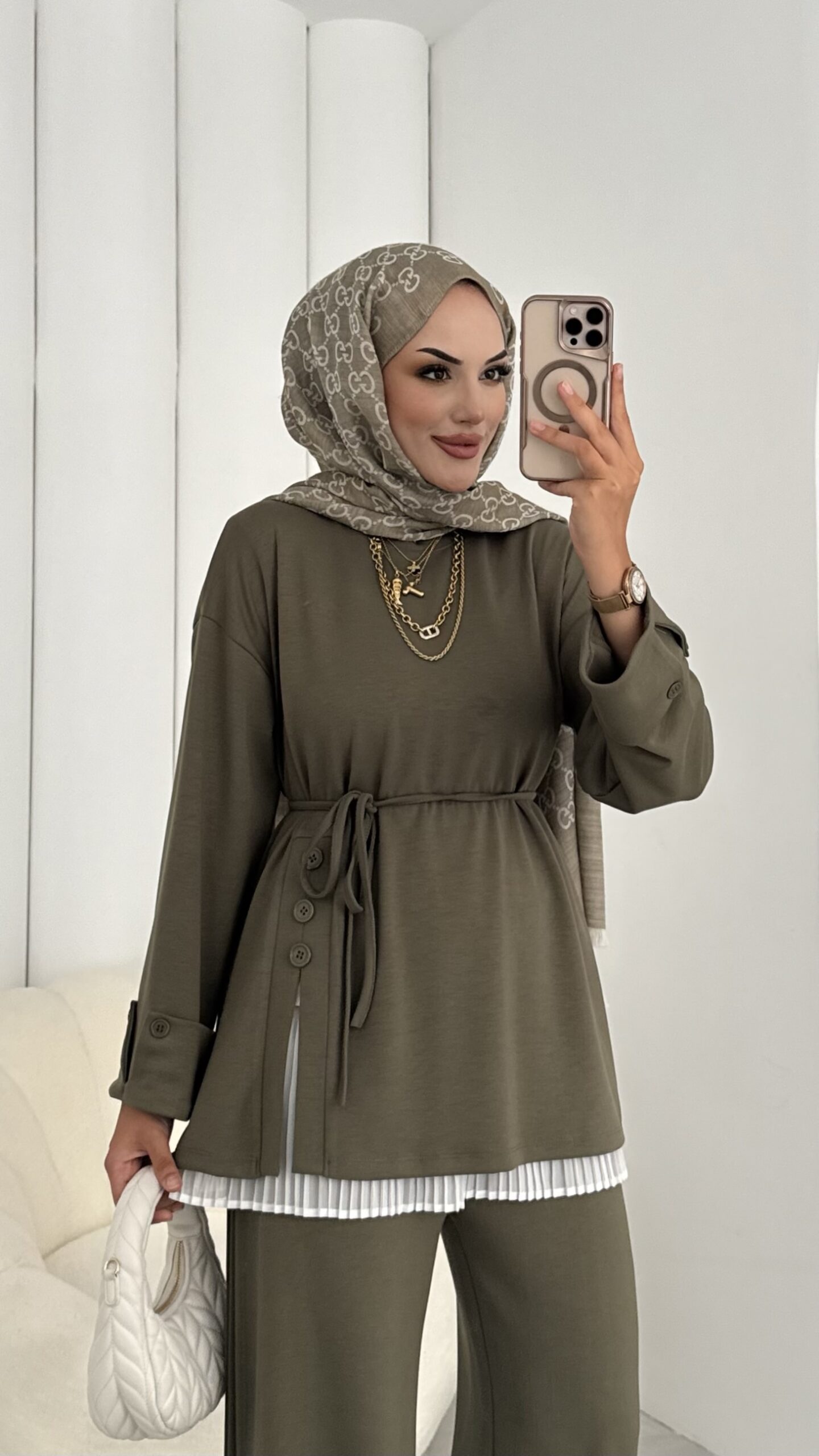 Premium Oysh Düğmeli İkili Takım |  