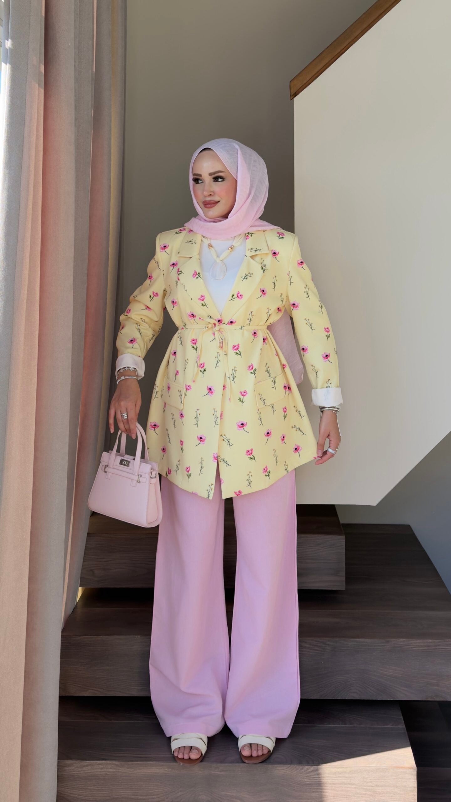 Çiçek Desenli Blazer Ceket |  