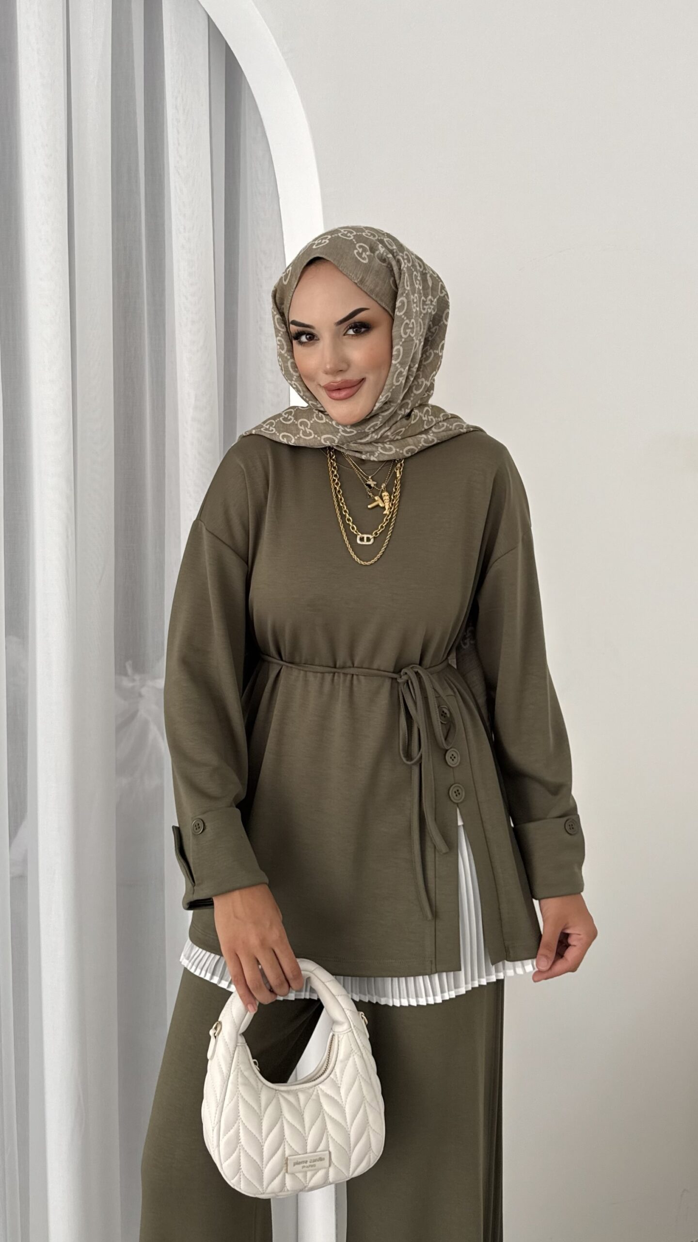 Premium Oysh Düğmeli İkili Takım |  