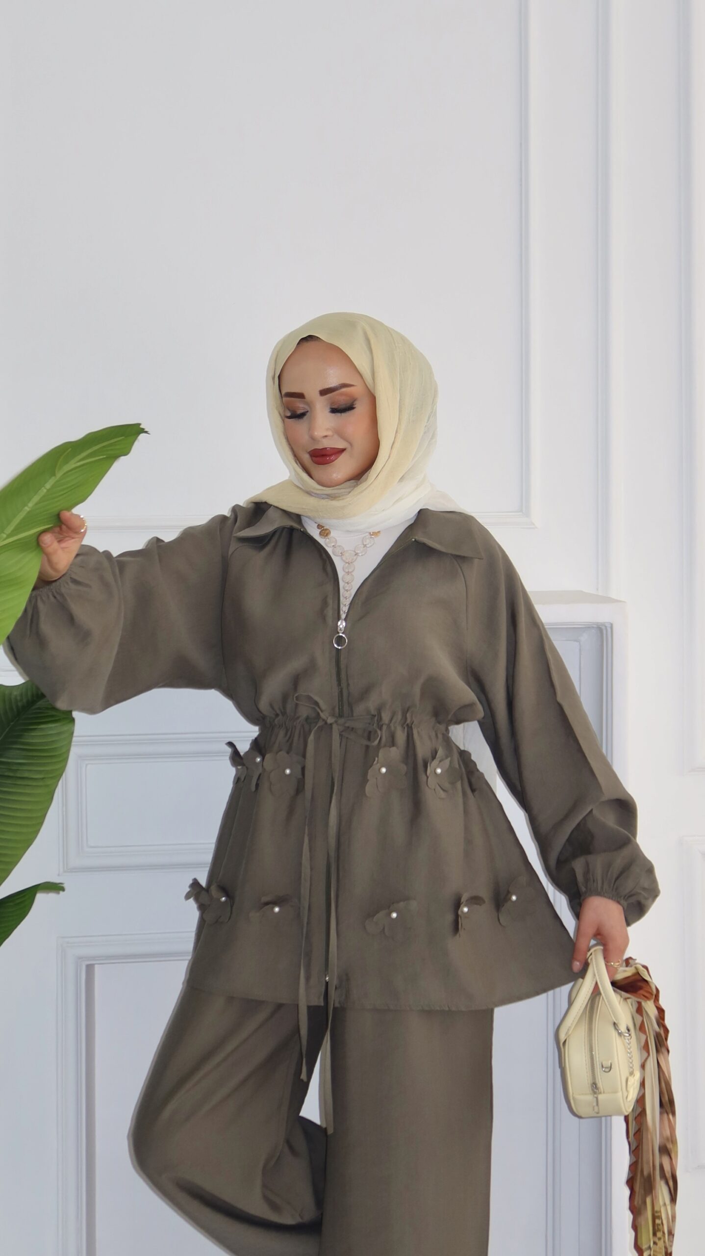 Flower İnci Tensel İkili Takım |  
