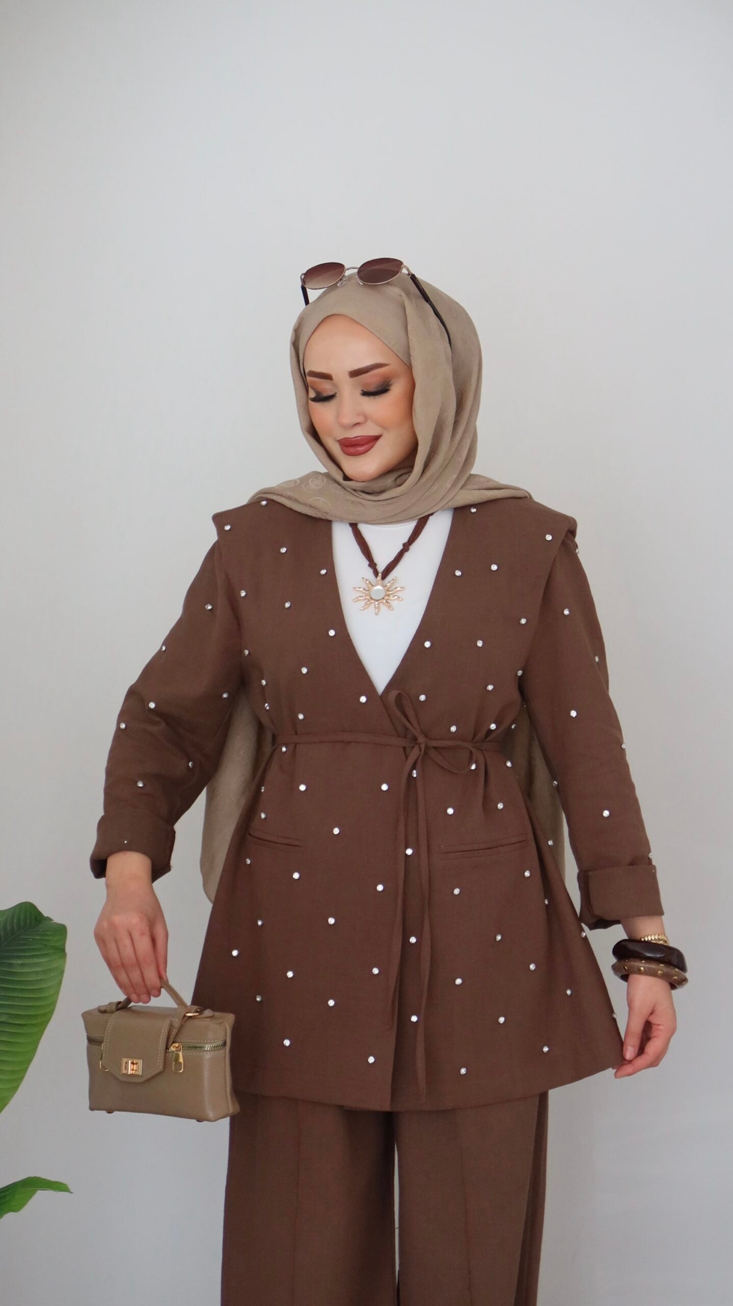 Shine Keten Ceket İkili Takım |  
