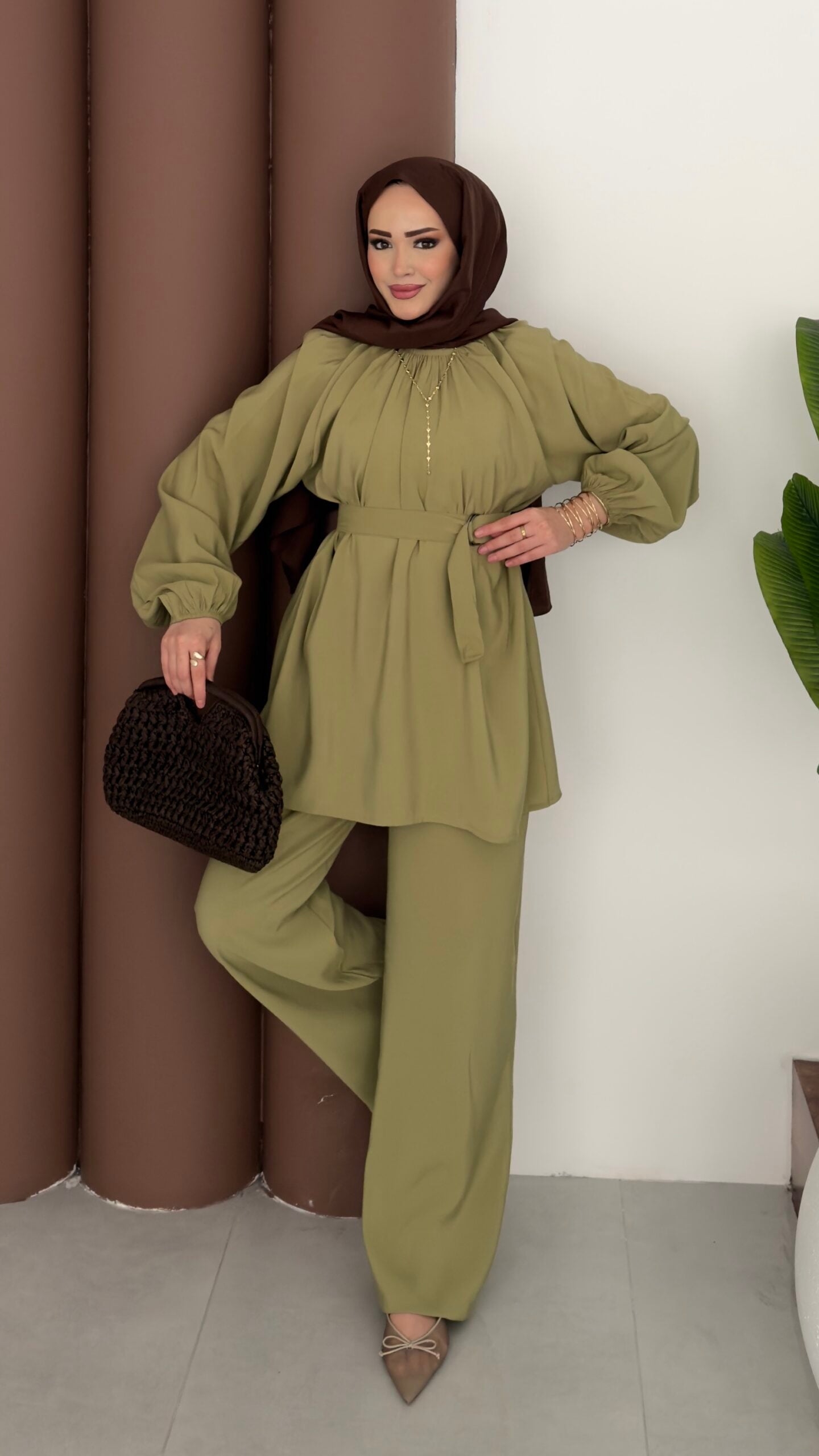 Casual Modal Kemerli İkili Takım |  