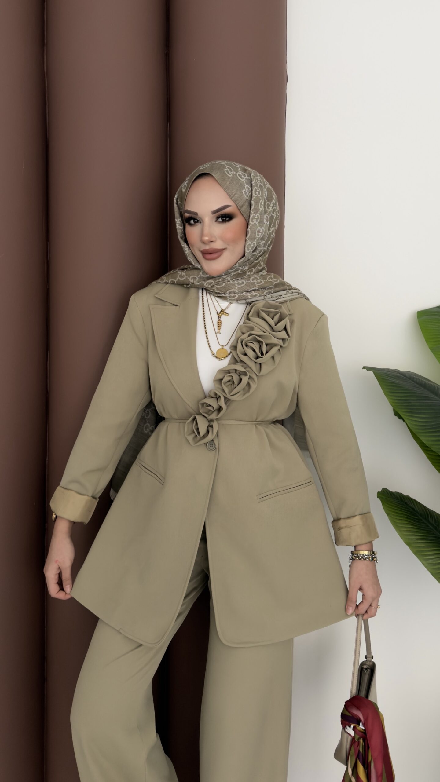 İzabel Güllü Dabıl Ceket İkili Takım |  
