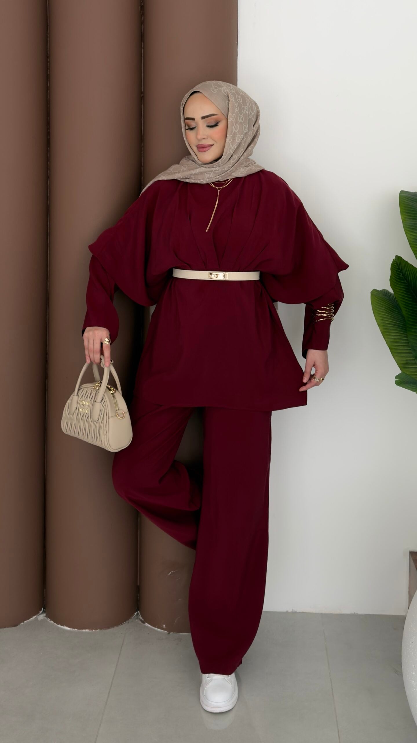 Arabic Pelerinli Modal İkili Takım |  