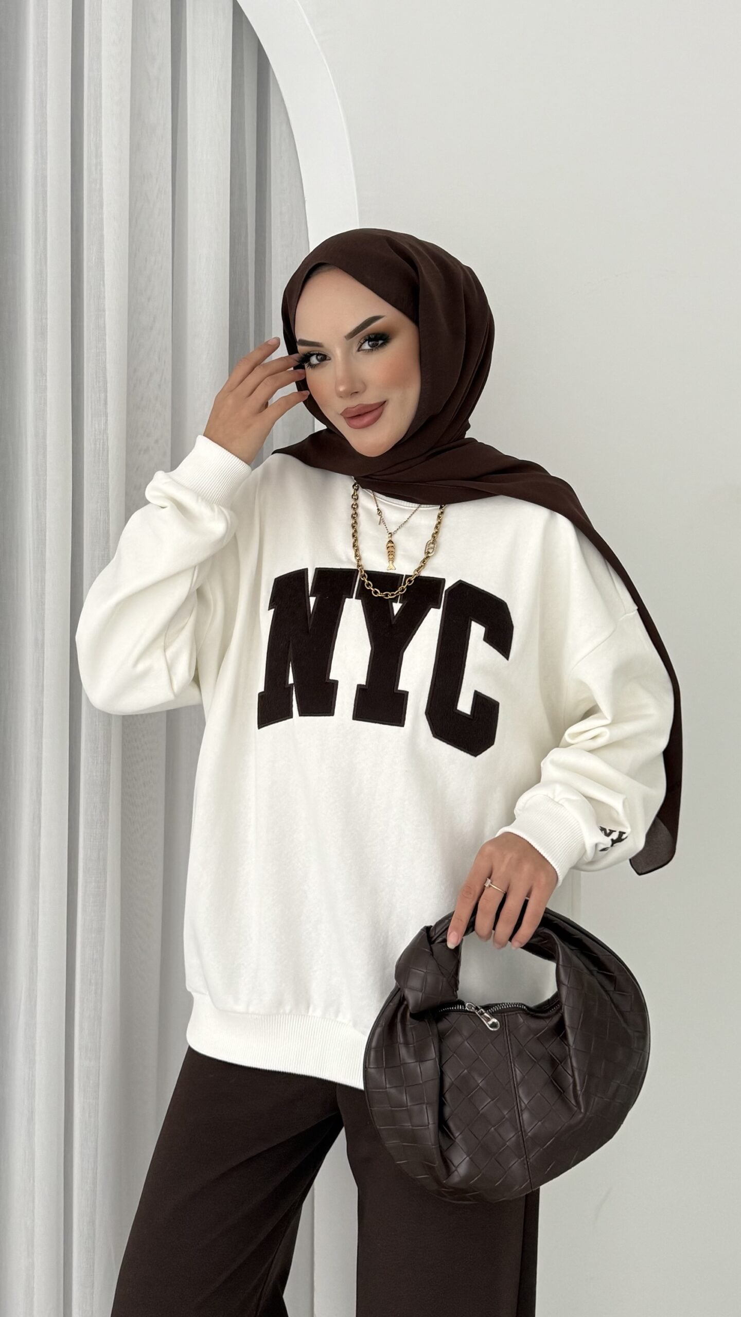 Nyc Şardonlu Sweat |  