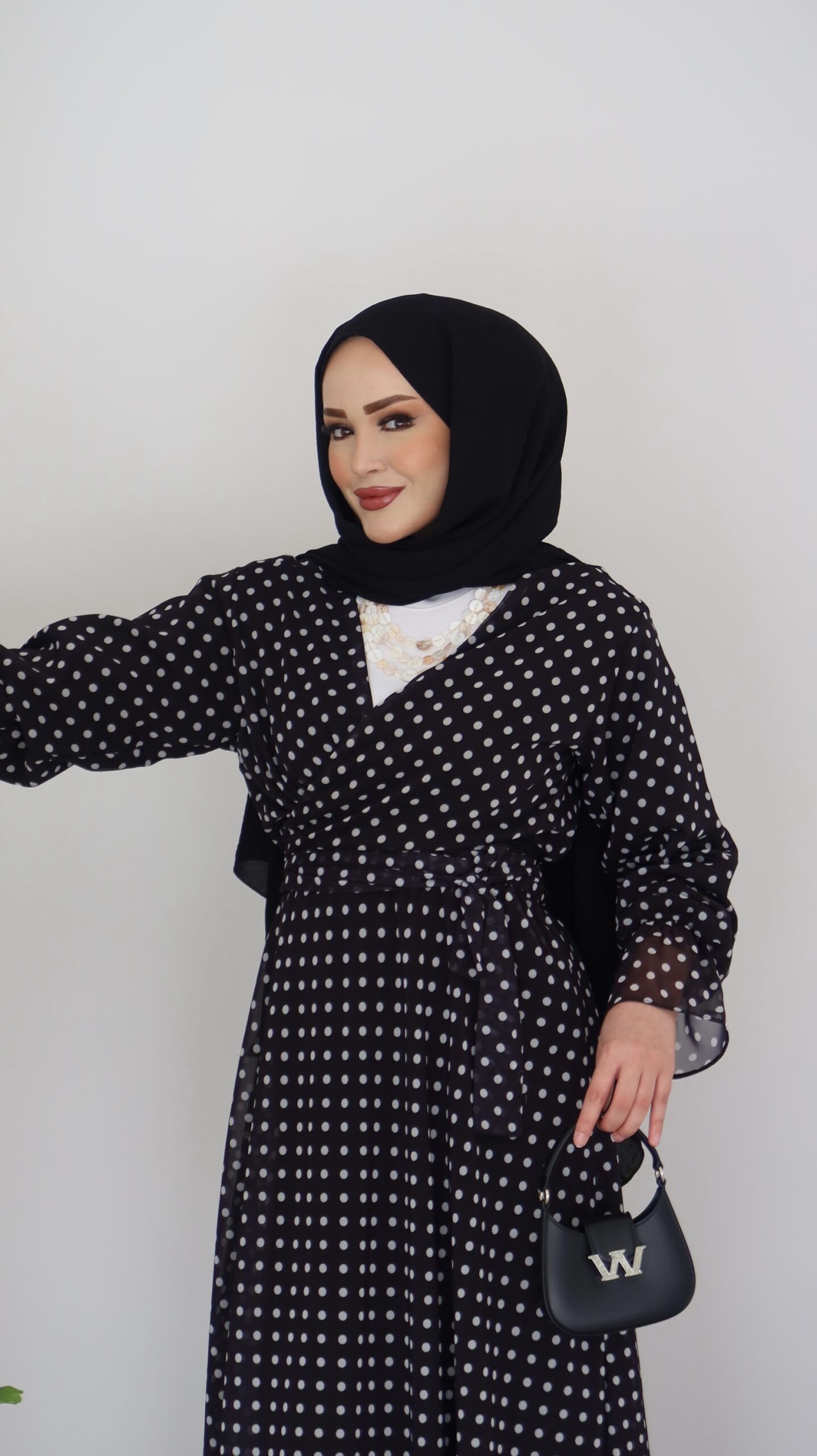 Puanteli Şifon Etekli İkili Takım |  