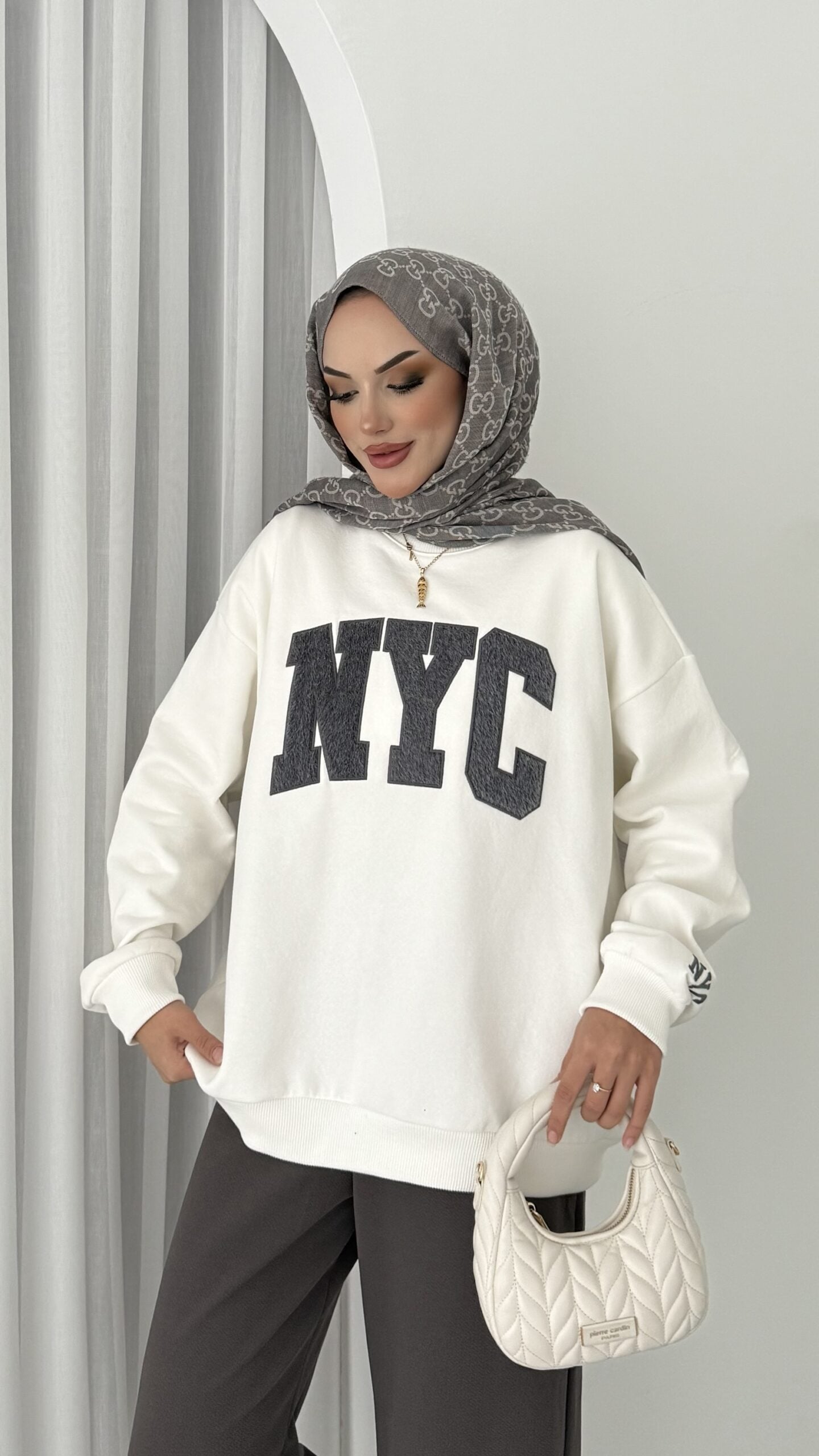 Nyc Şardonlu Sweat |  