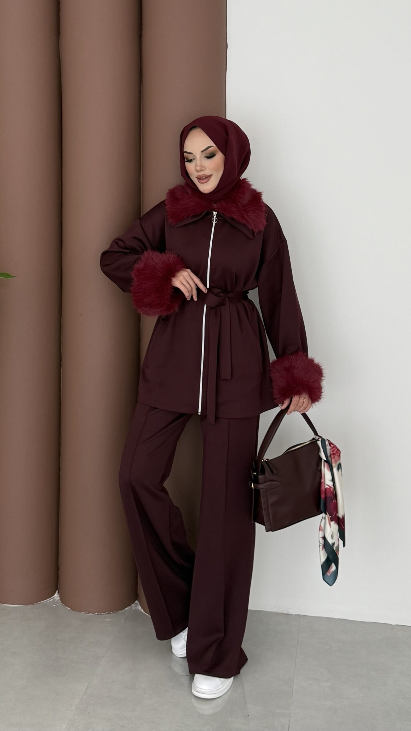 Luxury Kürklü Scuba İkli Takım |  