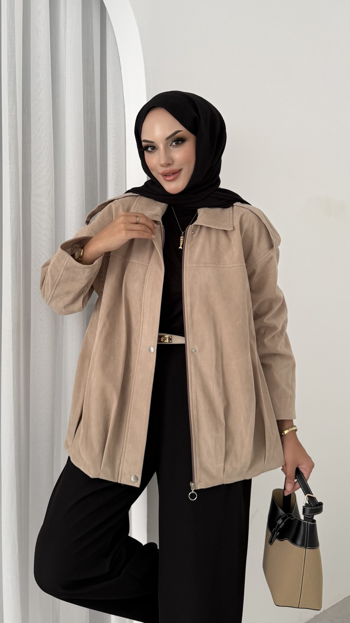 Zra Muadil Süet Bomber Ceket |  