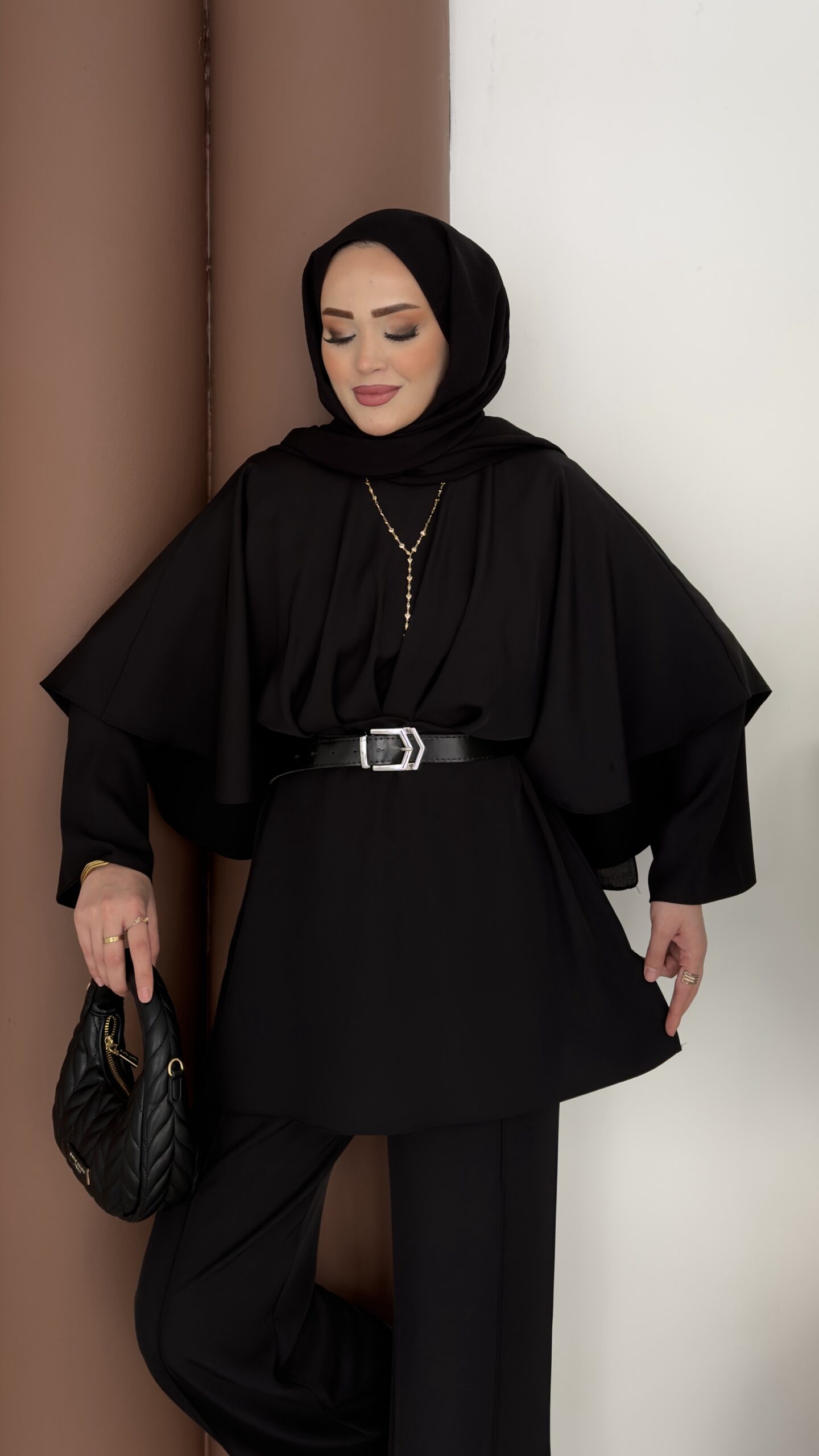 Arabic Pelerinli Modal İkili Takım |  