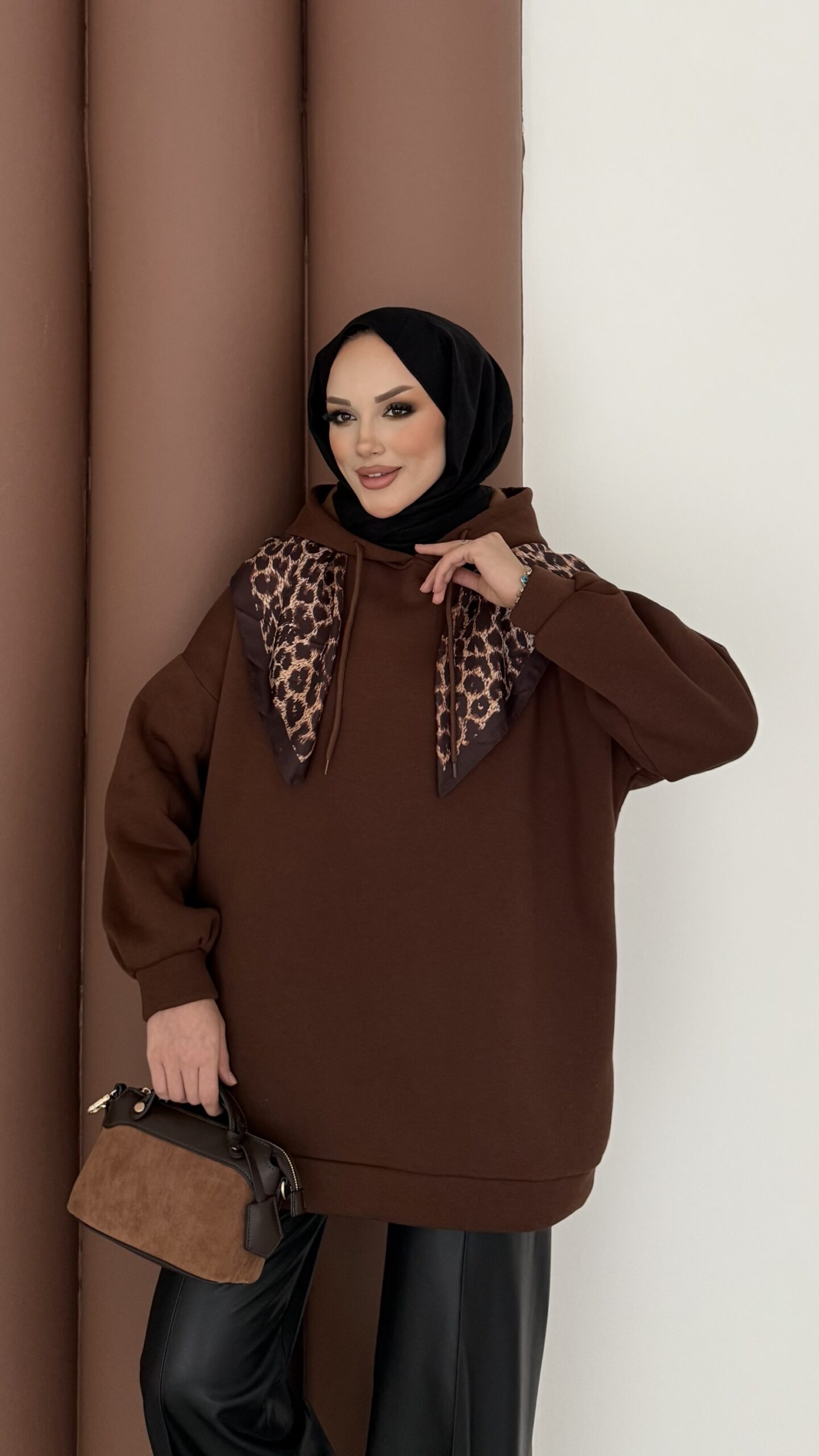 Oversize Basic Şardonlu Sweat |  
