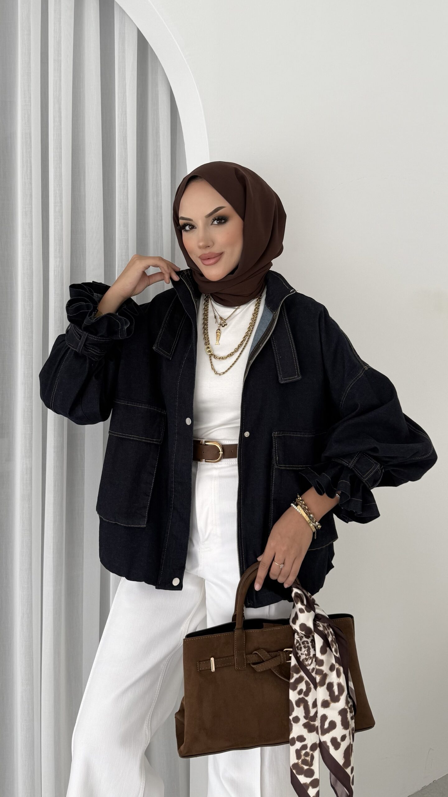 Touch Denim Bomber Ceket |  