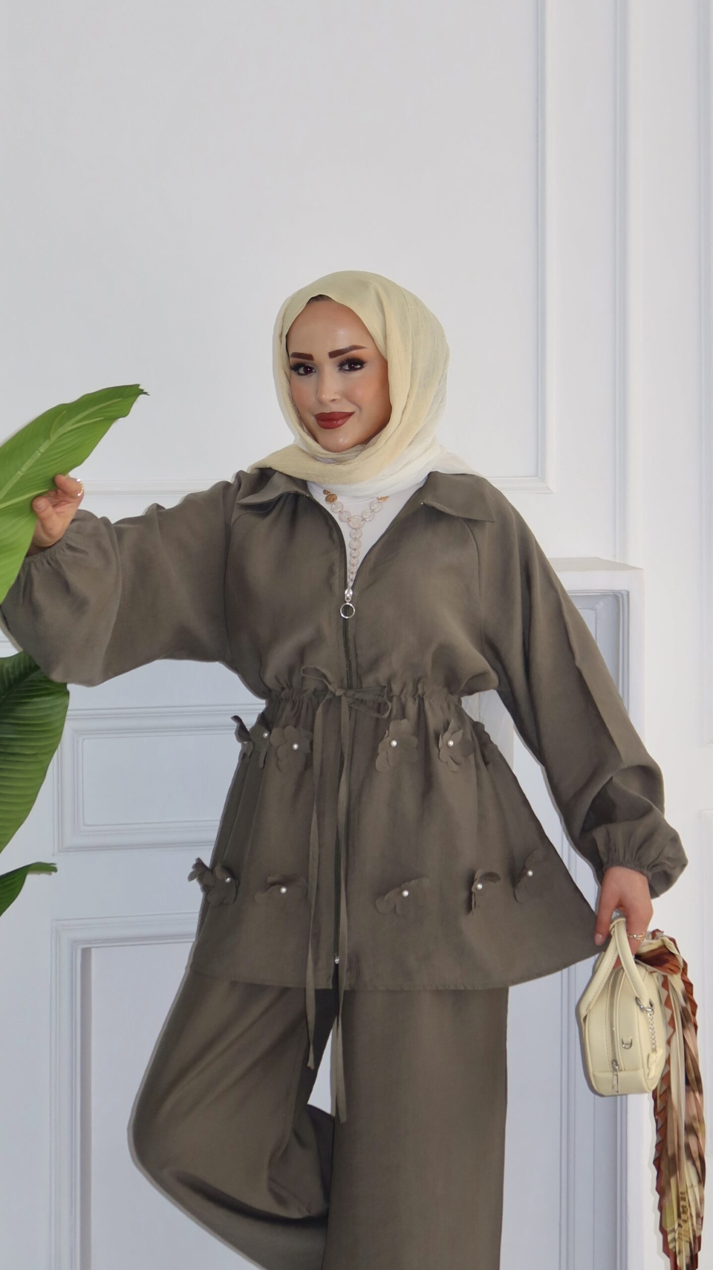 Flower İnci Tensel İkili Takım |  