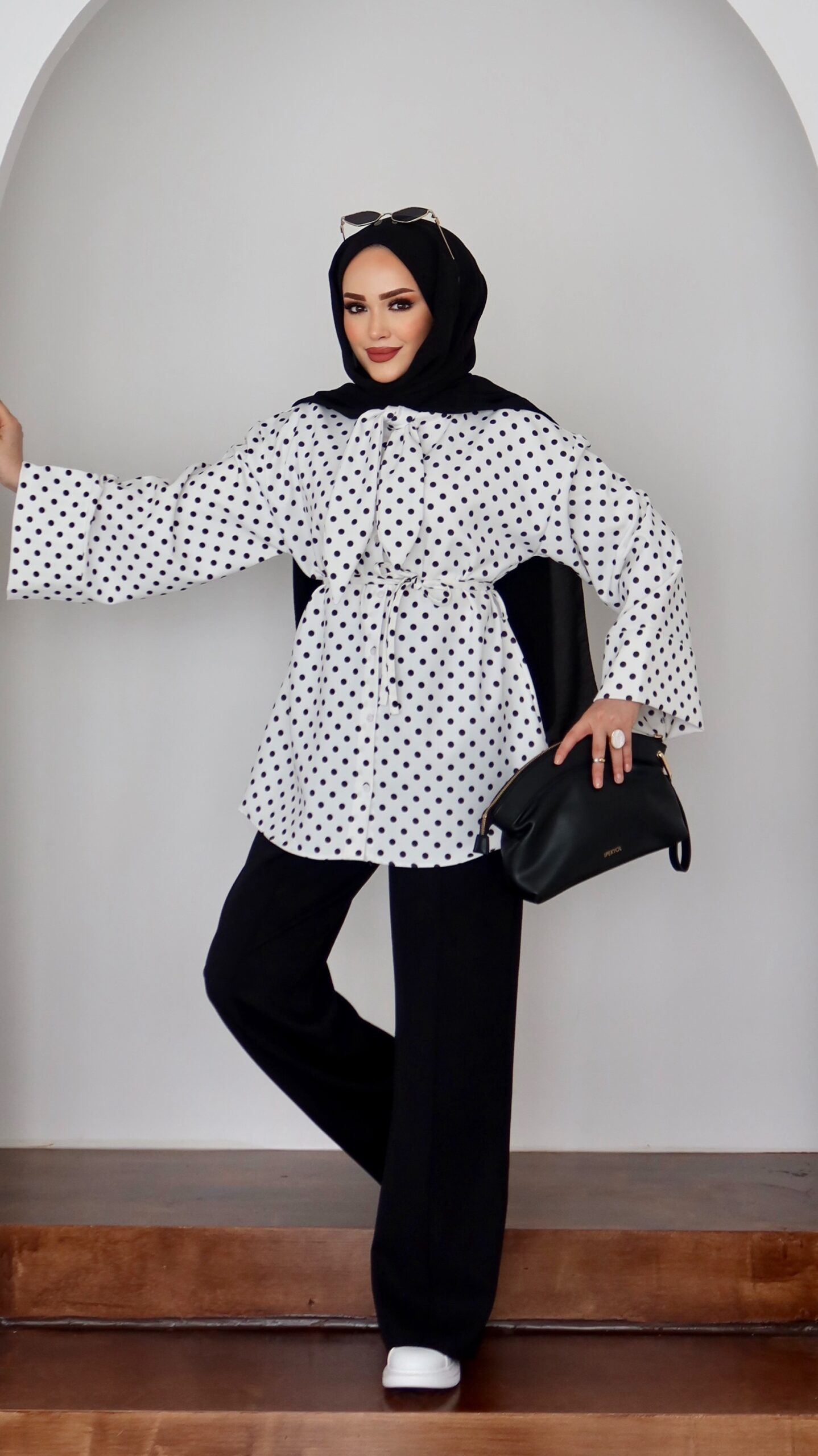 QUALİTY Madam Puanteli Krep İkili Takım |  