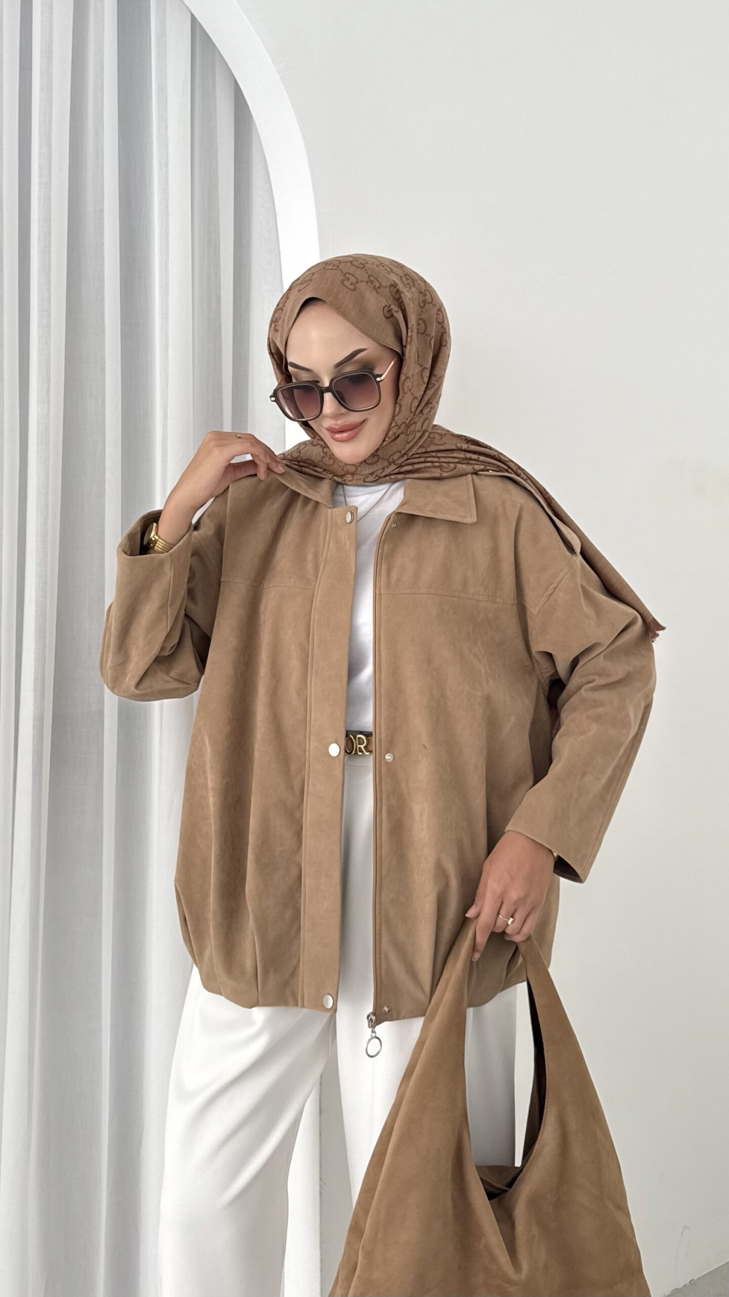 Zra Muadil Süet Bomber Ceket |  