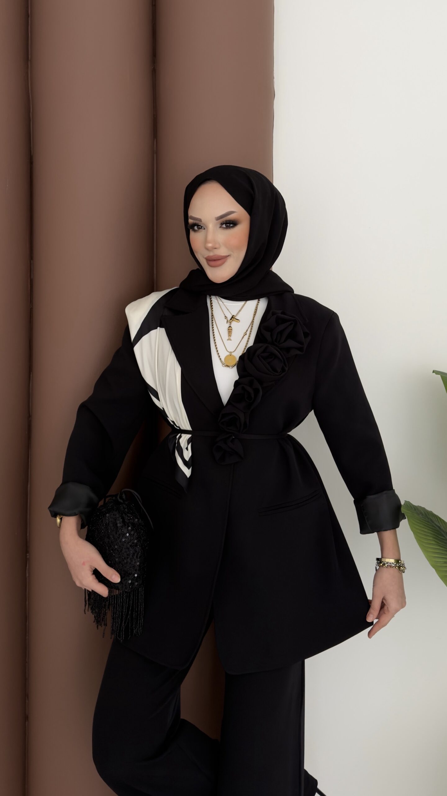 İzabel Güllü Dabıl Ceket İkili Takım |  