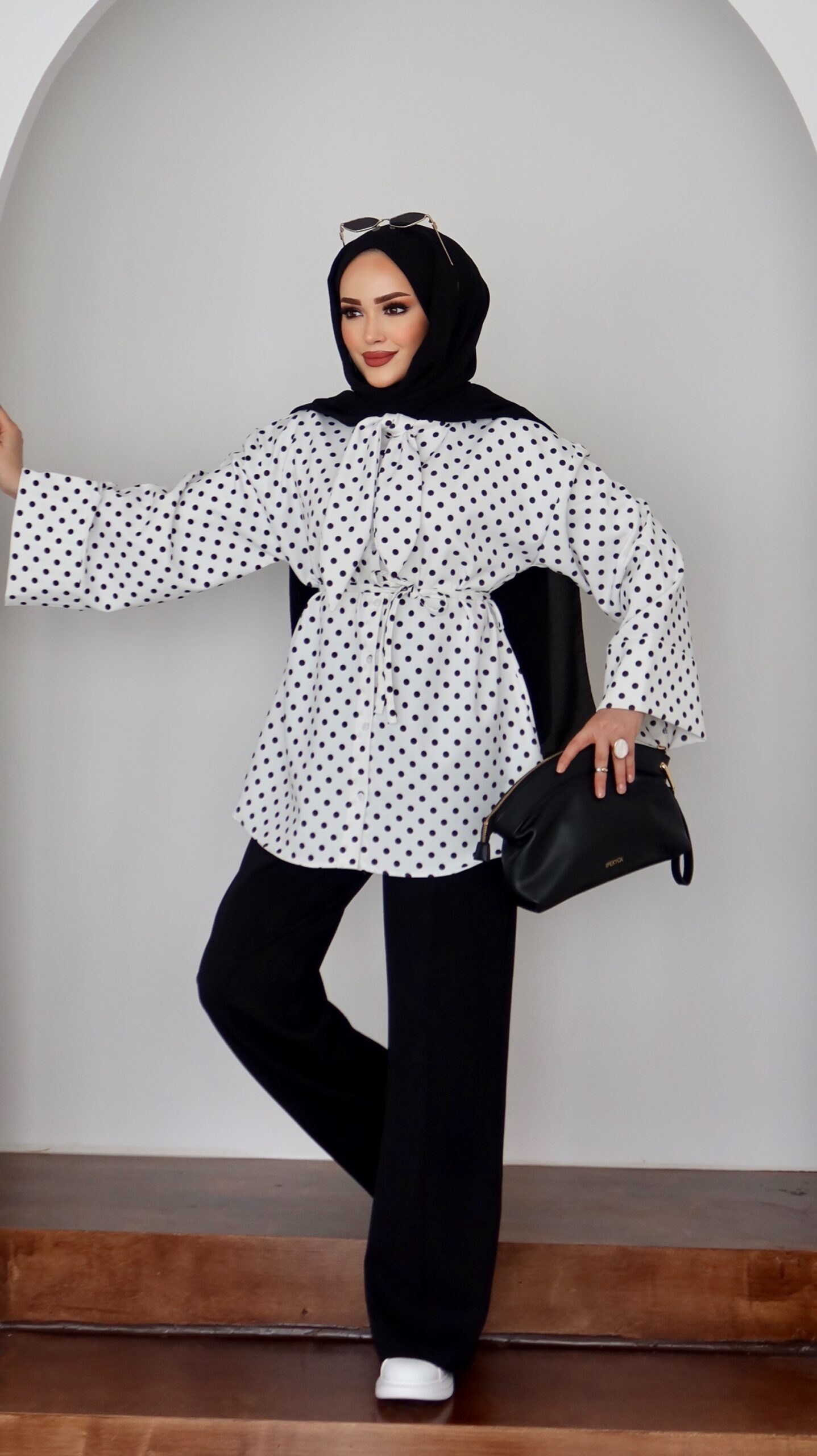 QUALİTY Madam Puanteli Krep İkili Takım |  
