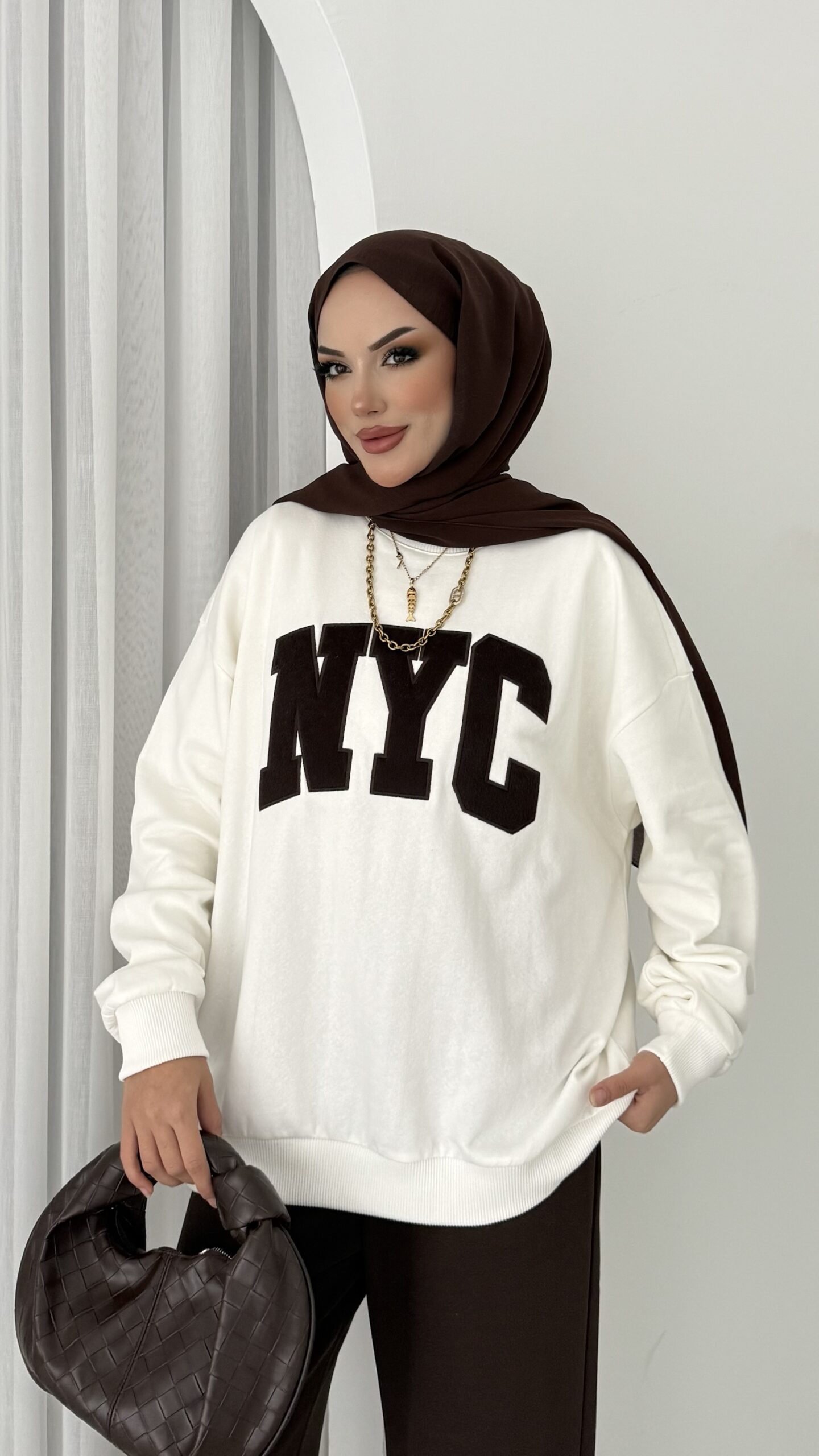 Nyc Şardonlu Sweat |  